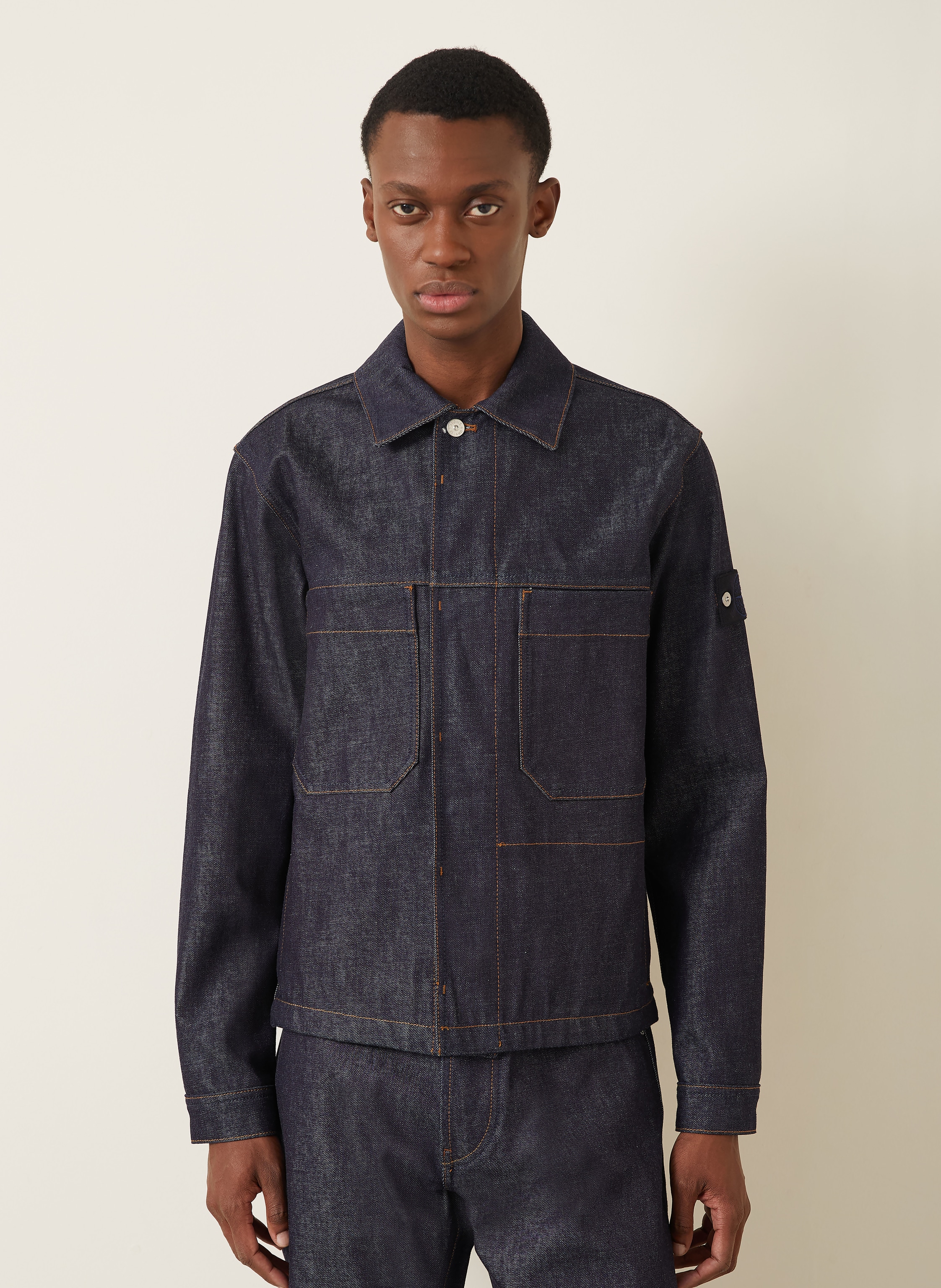 Thumbnail - Stone Island Jeansjacke blau