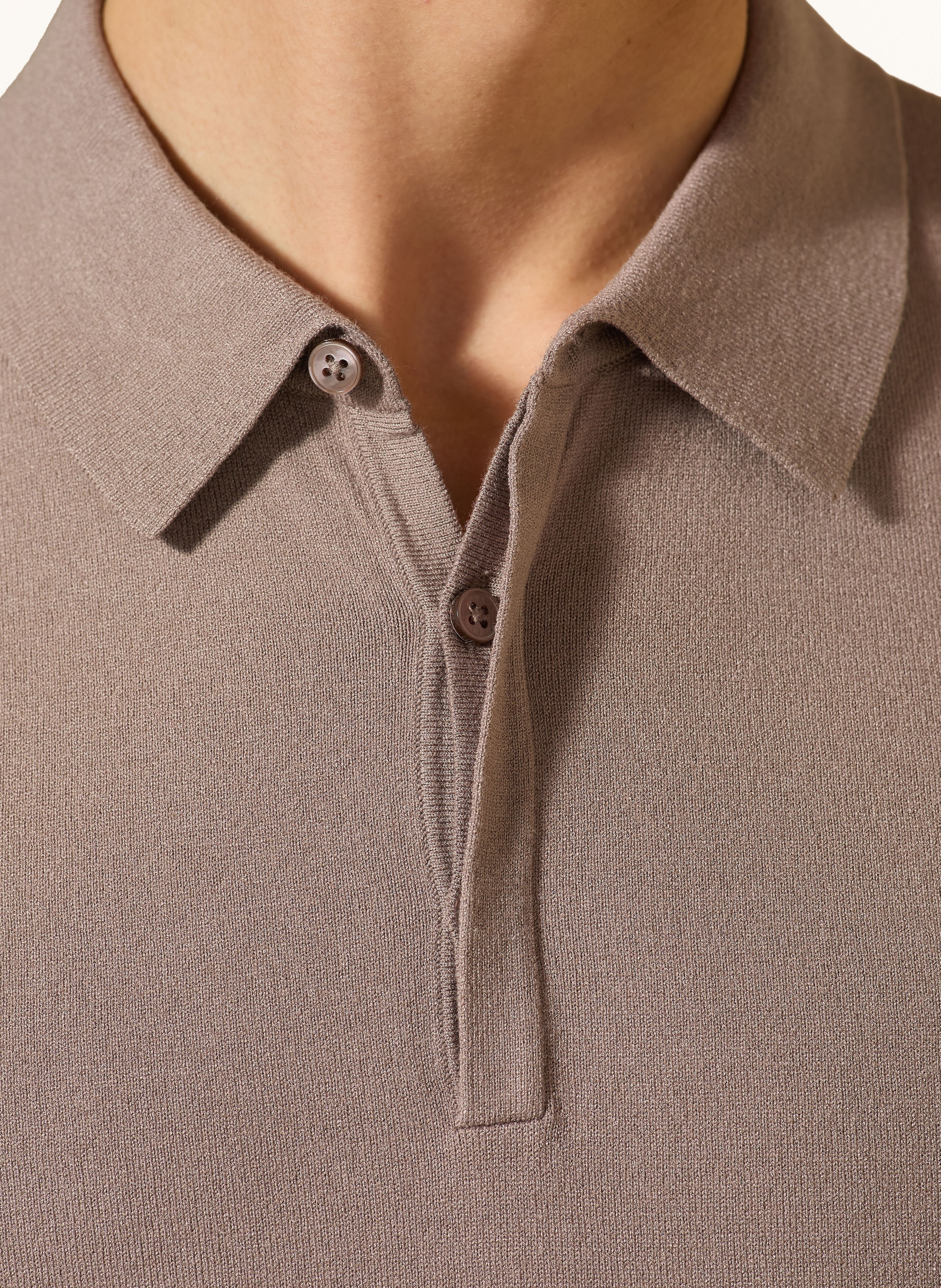 Thumbnail - Hugo Strick-Poloshirt San Peter braun