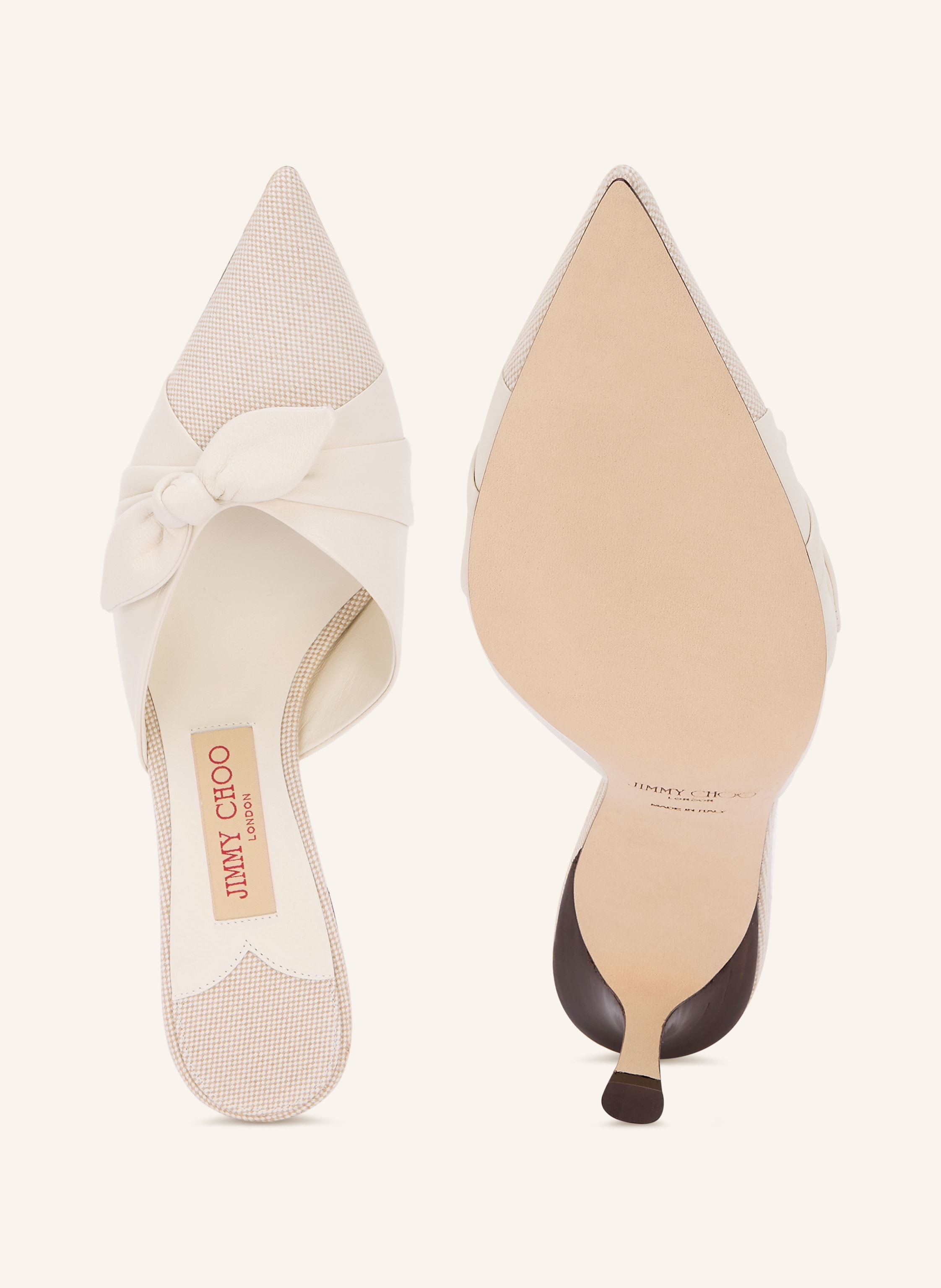Thumbnail - Jimmy Choo Mules Livi 65 beige