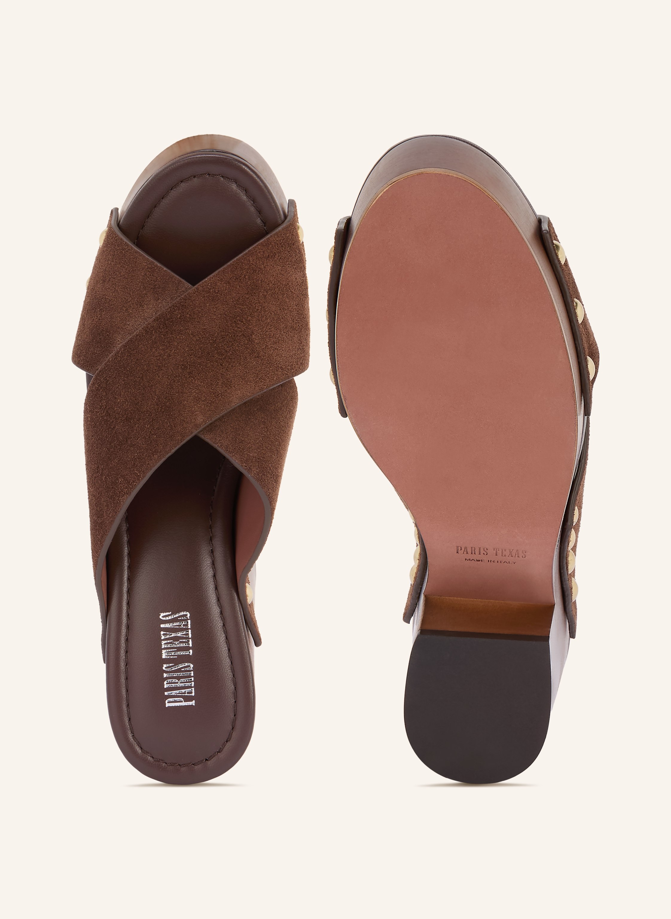 Thumbnail - Paris Texas Clogs Marisol Mit Nieten braun