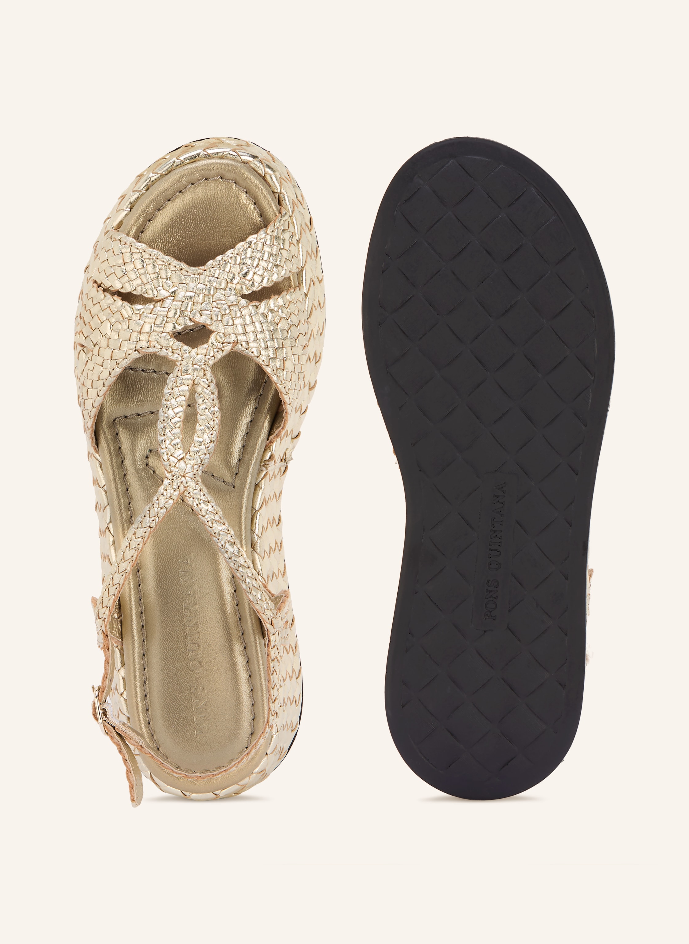 Thumbnail - Pons Quintana Plateau-Sandalen gold