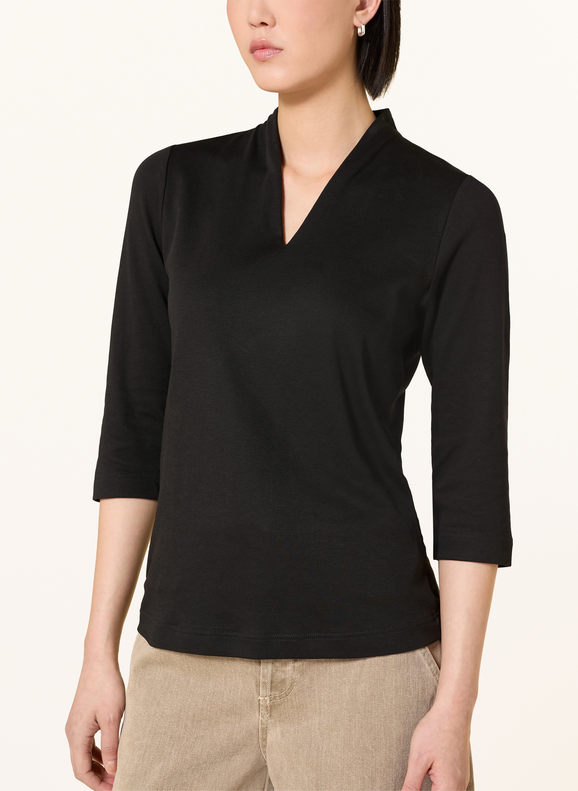 Thumbnail - Efixelle Shirt Mit 3/4-Arm schwarz