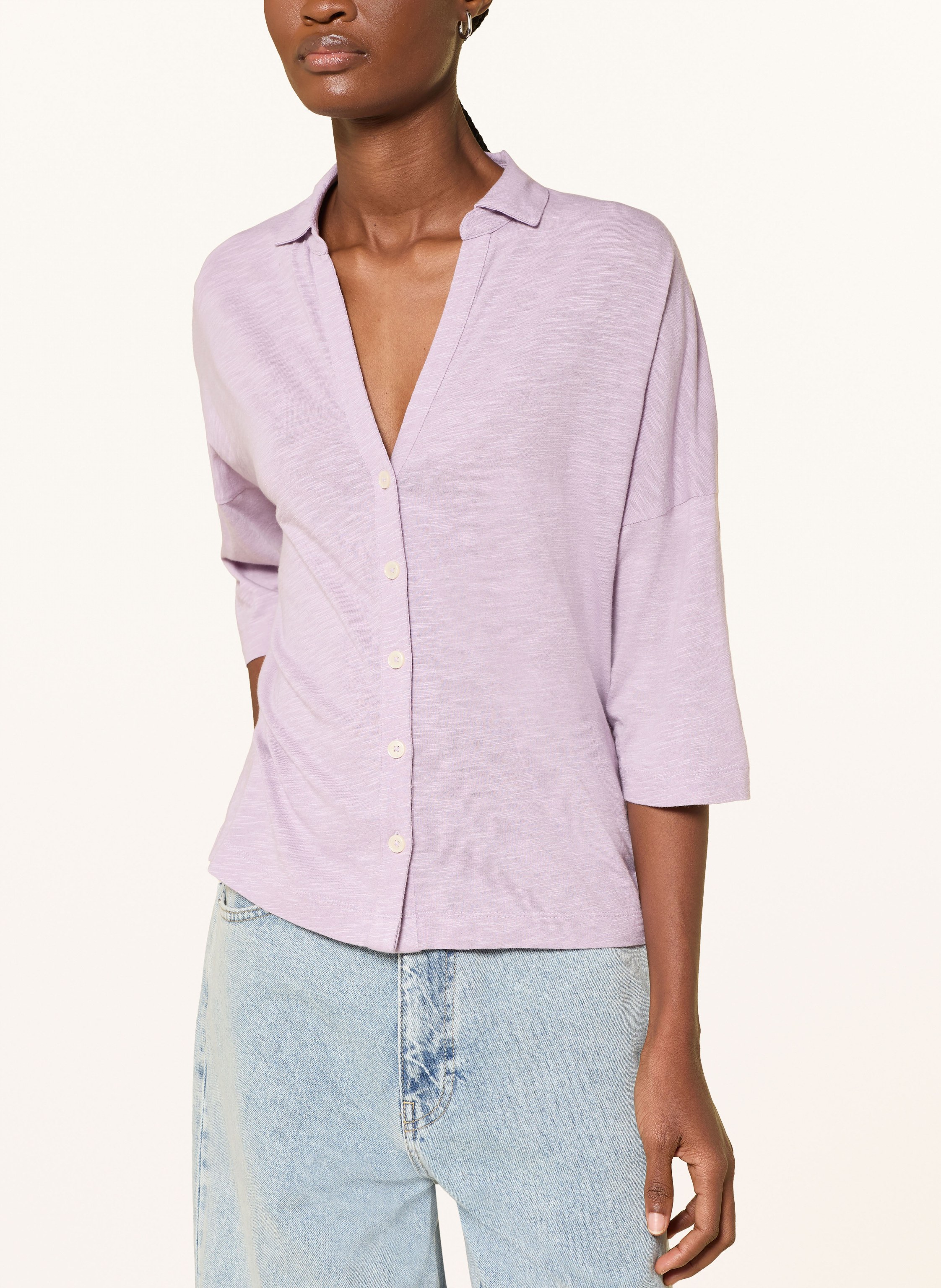 Thumbnail - Marc O'polo Jerseybluse Mit 3/4-Arm lila