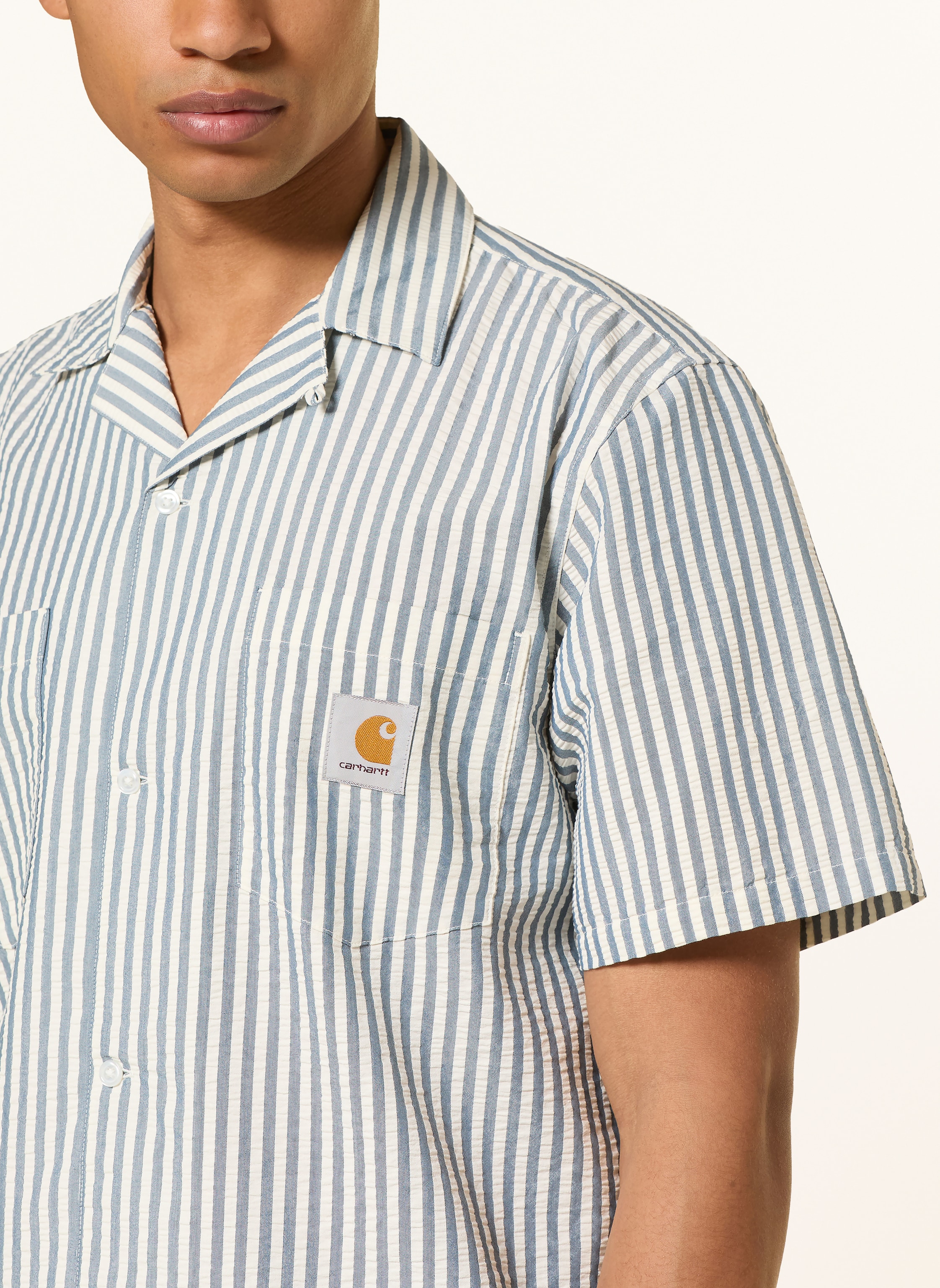 Thumbnail - Carhartt Wip Resorthemd Leavel Comfort Fit grau