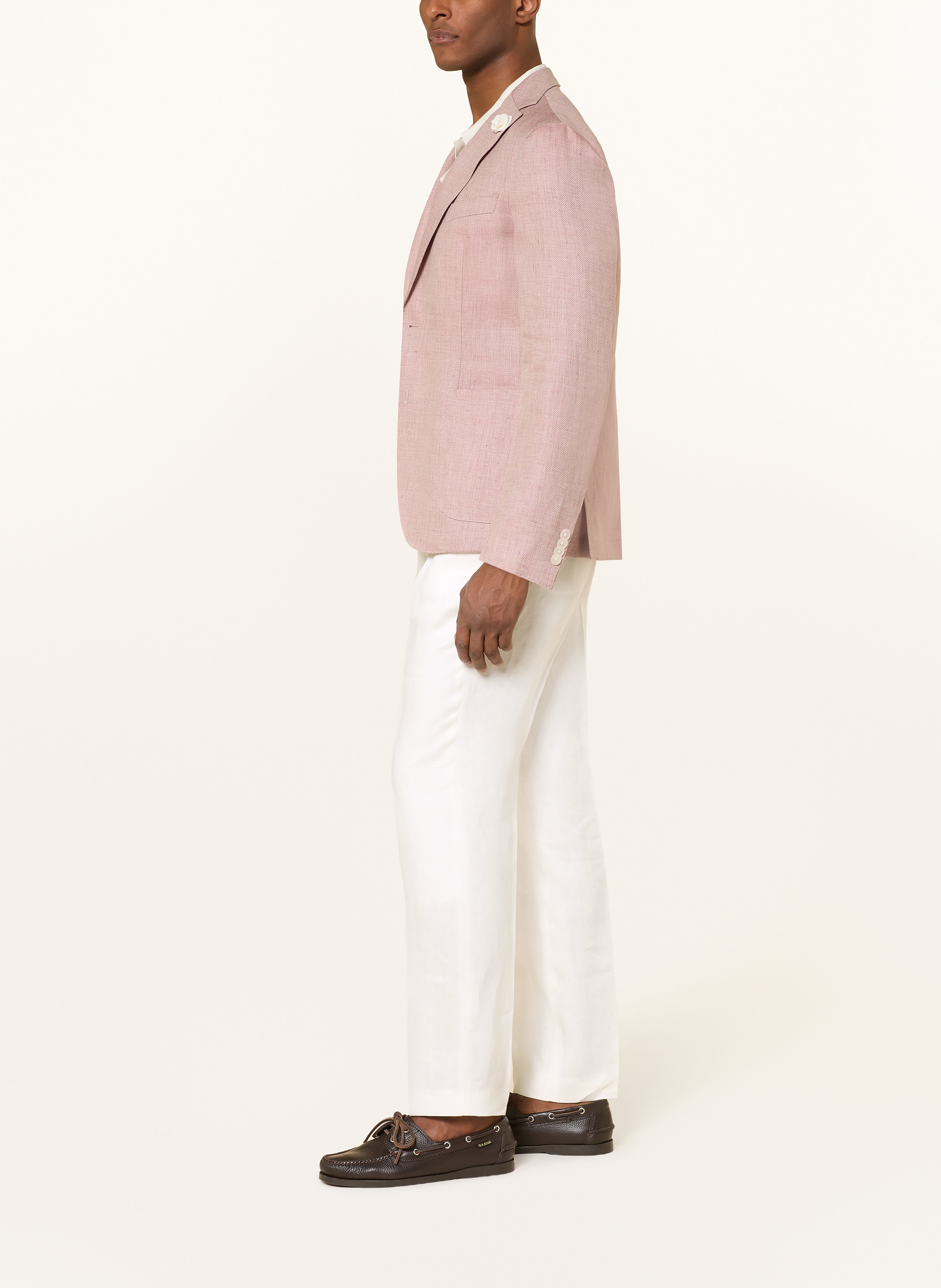 Thumbnail - Boss Leinen-Chino Perino Tapered Fit weiss