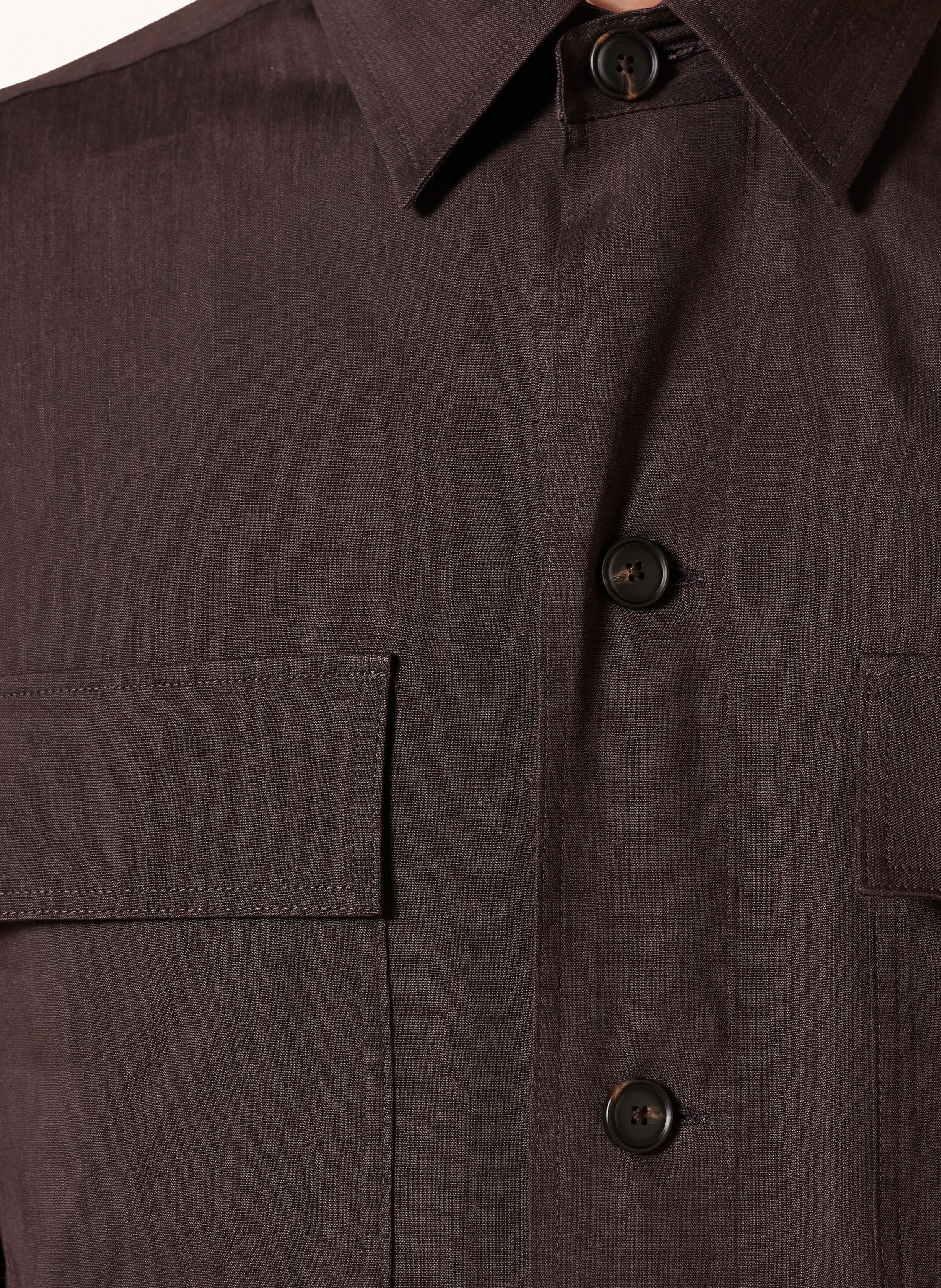 Thumbnail - Boss Hemd Cai Comfort Fit Mit Leinen braun