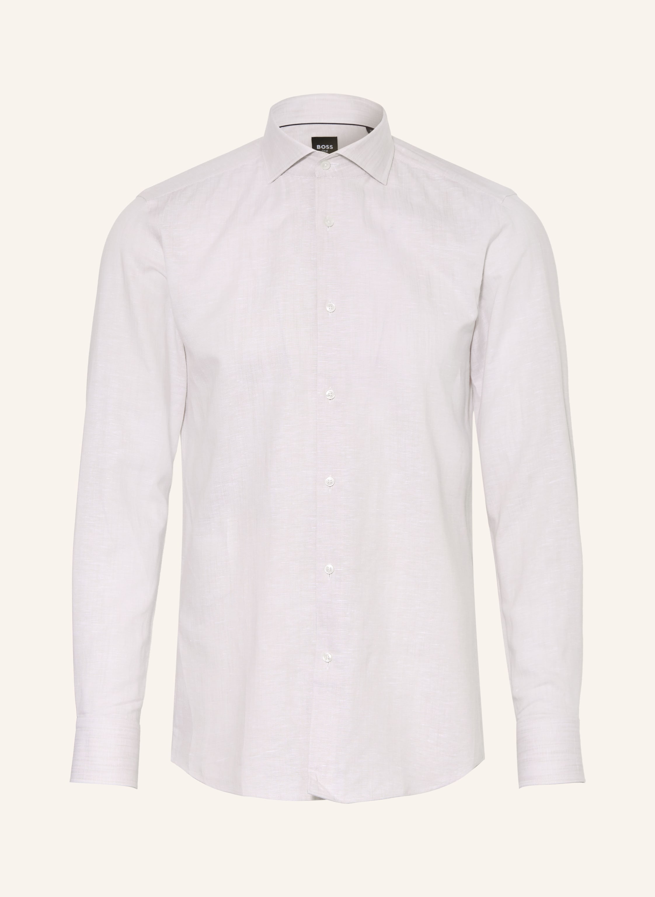 Boss Boss Hemd Hank Slim Fit Mit Leinen beige in BEIGE