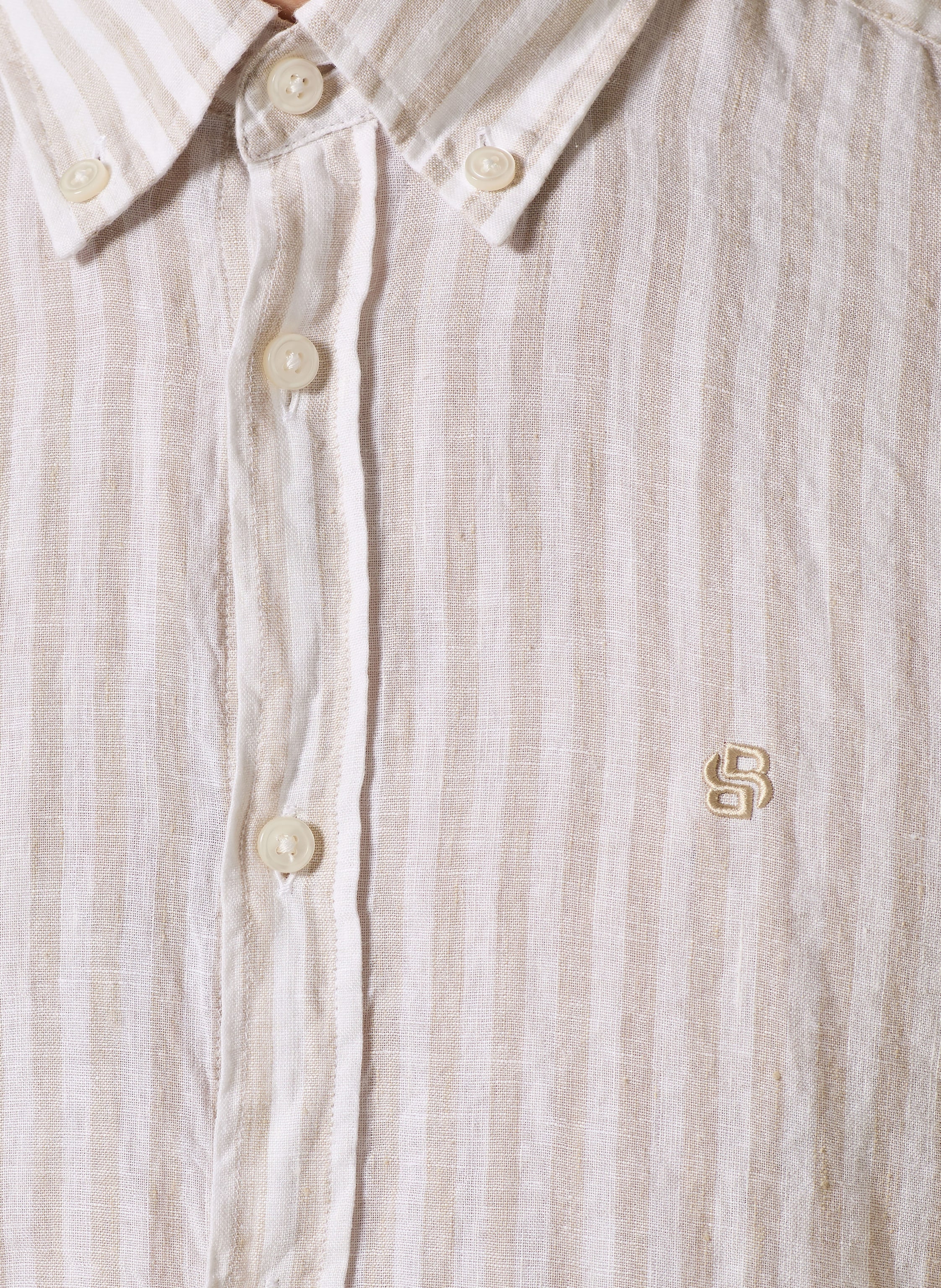 Thumbnail - Boss Leinenhemd Liam Regular Fit beige