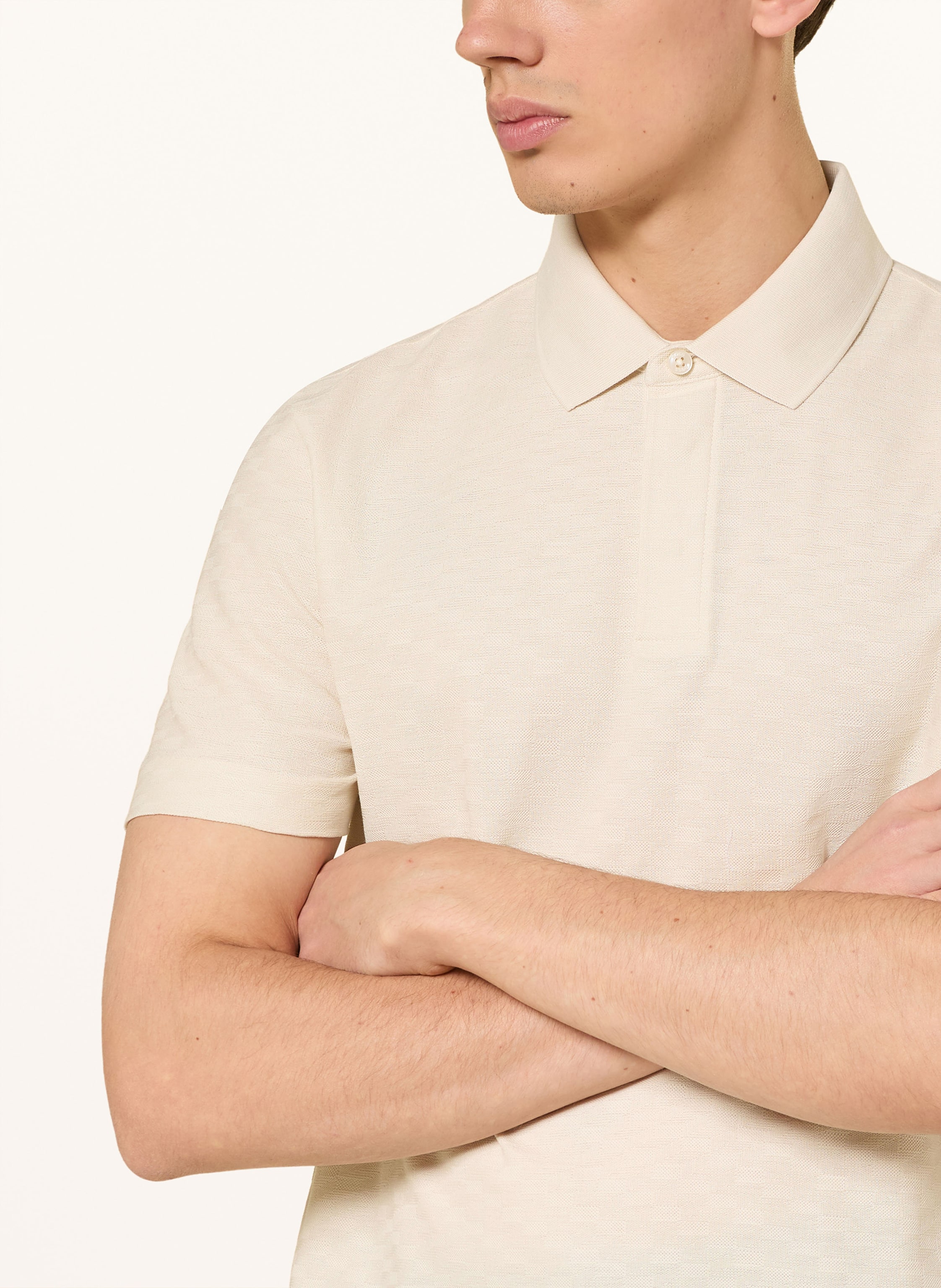 Thumbnail - Boss Strick-Poloshirt Pack weiss