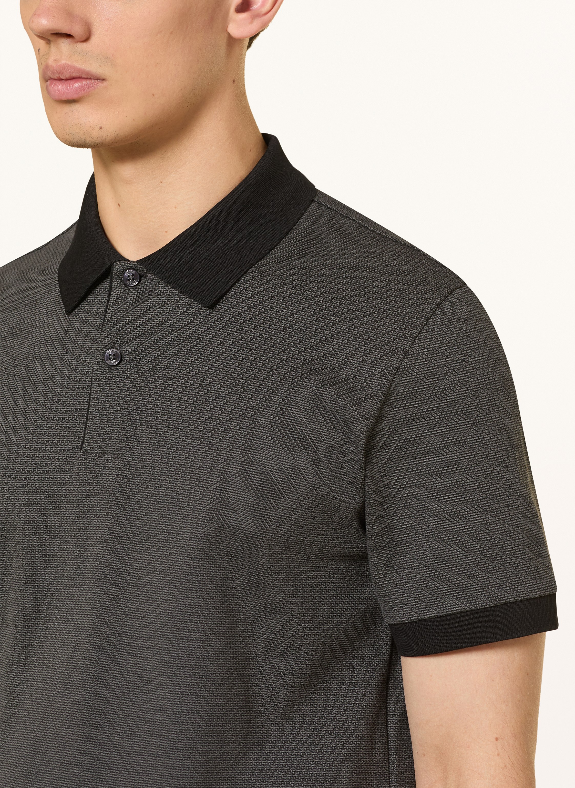 Thumbnail - Boss Piqué-Poloshirt Parlay schwarz