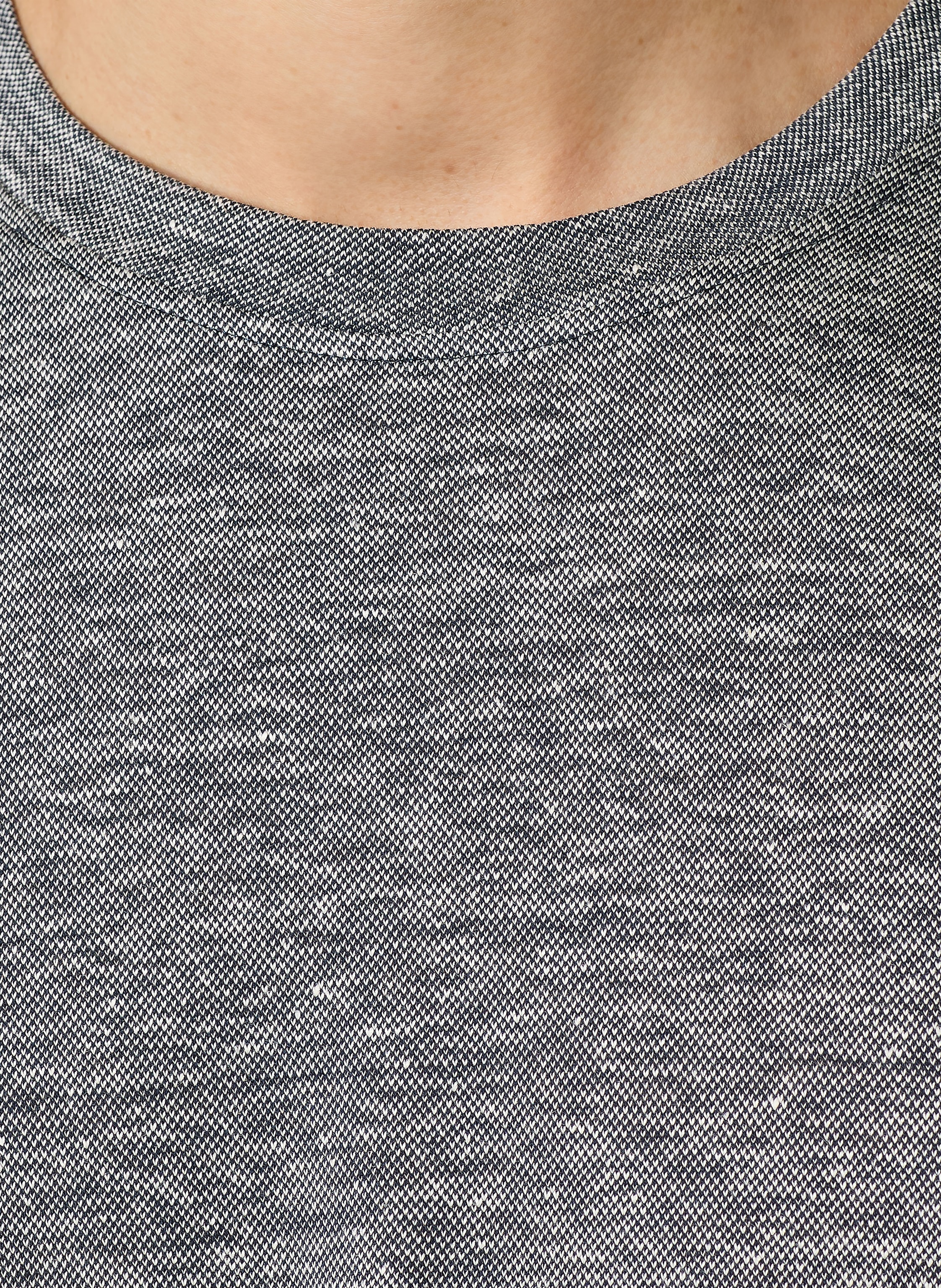 Thumbnail - Boss T-Shirt Thompson Mt Leinen blau