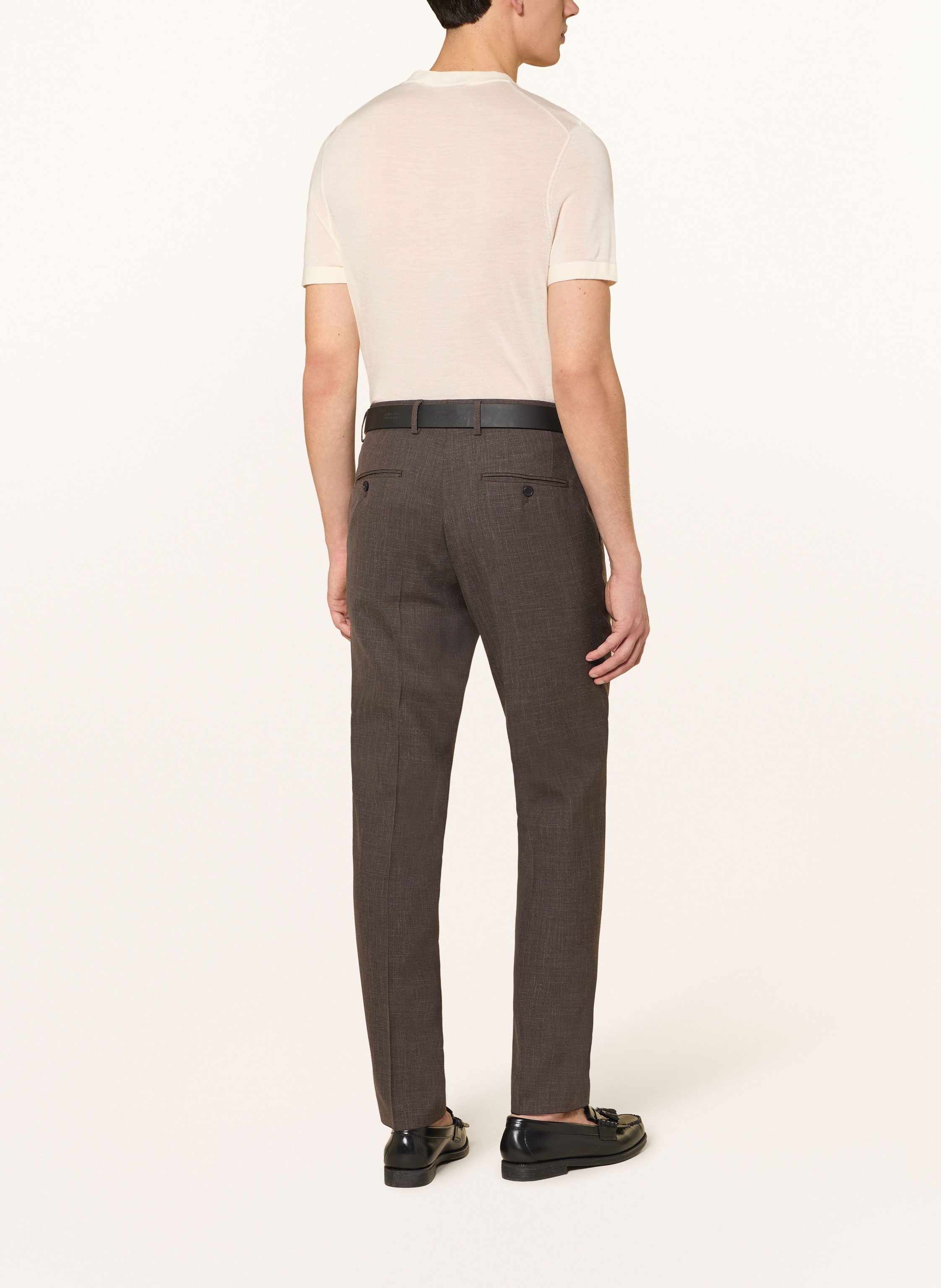 Thumbnail - Boss Anzughose Slim Fit braun