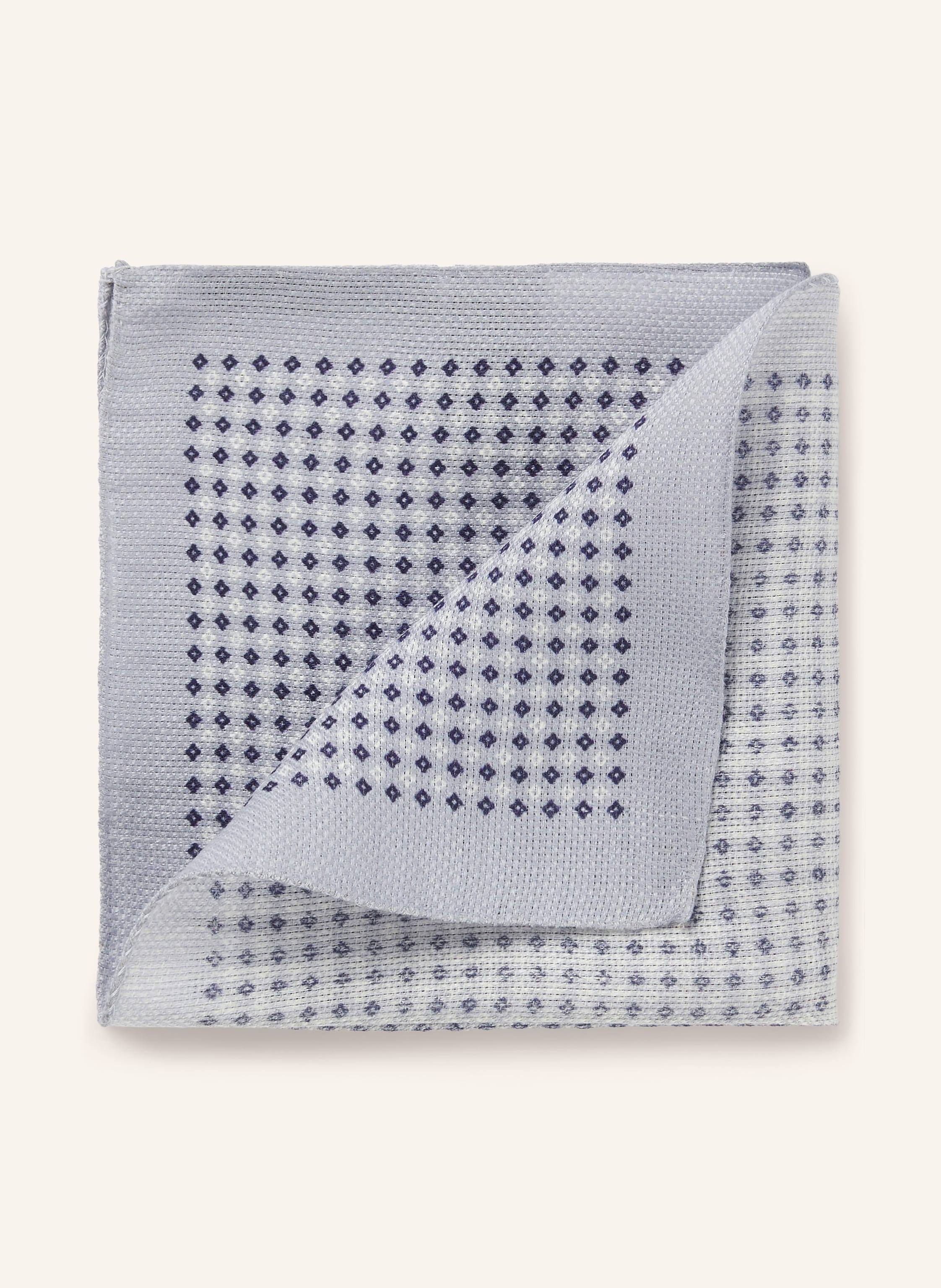 Boss Boss Einstecktuch Aus Leinen grau in BLAUGRAU / DUNKELBLAU / WEISS