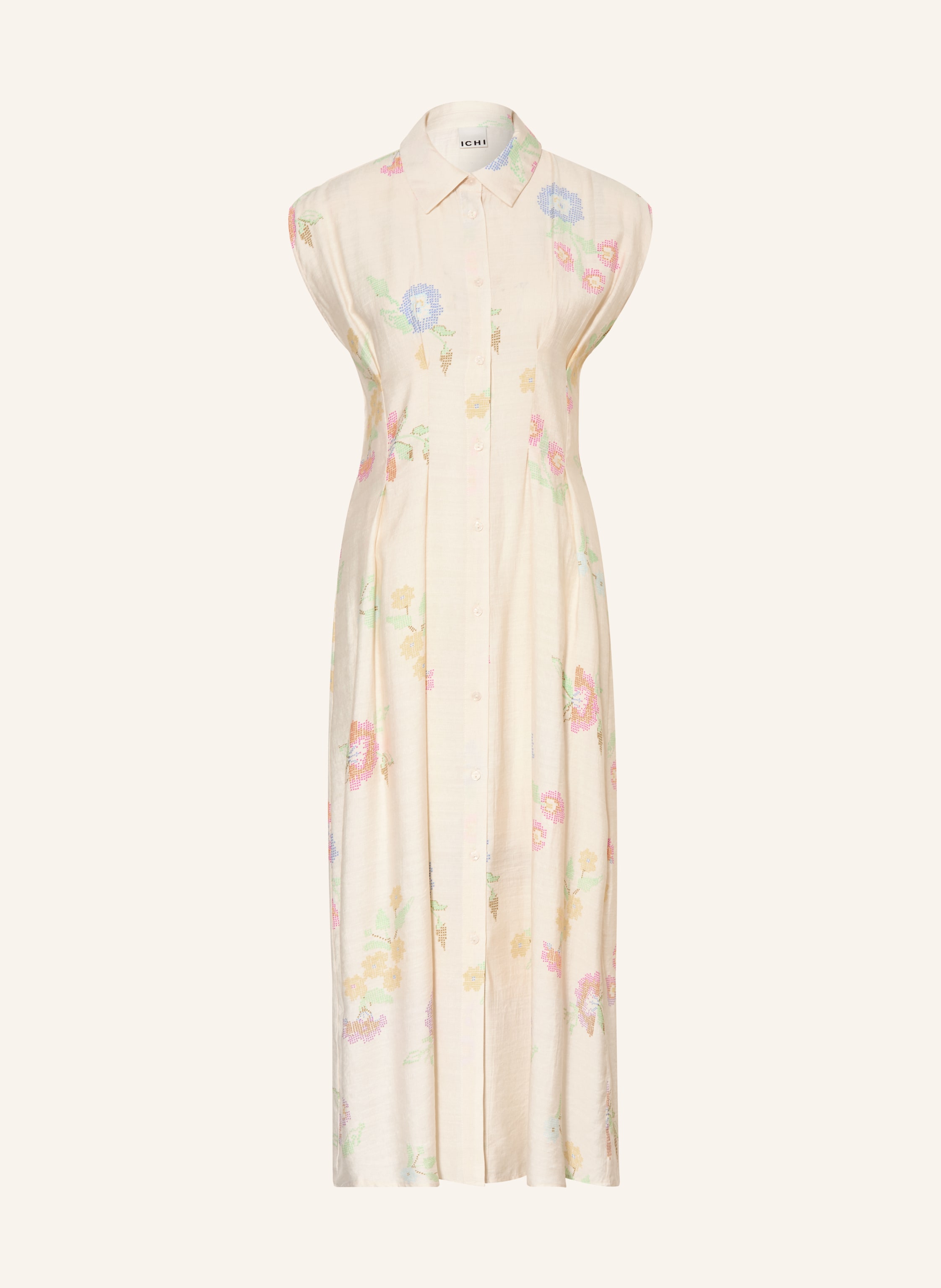 Ichi Hemdblusenkleid Ihginni beige