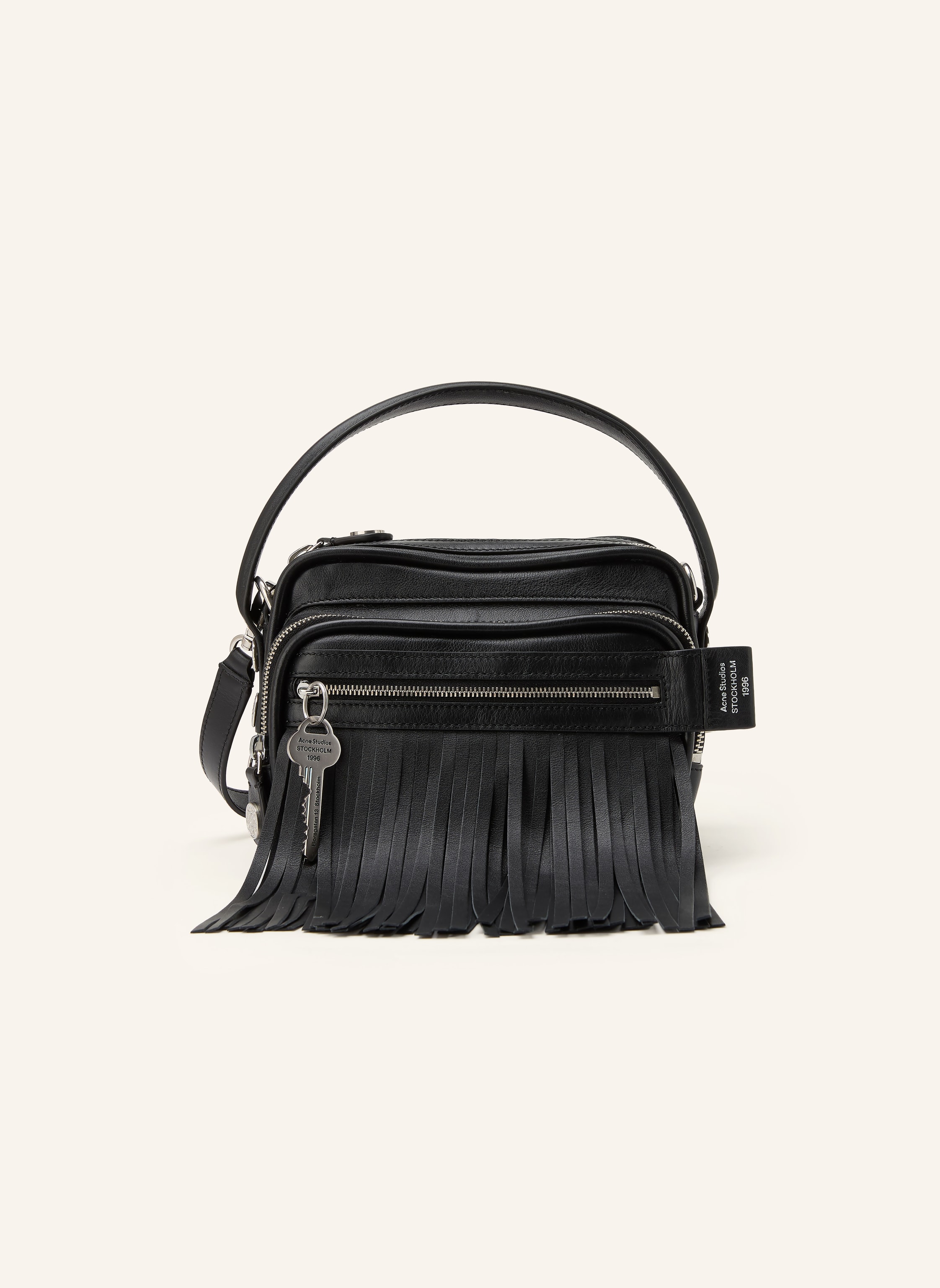 Acne Studios Acne Studios Umhängetasche schwarz in SCHWARZ / SILBER
