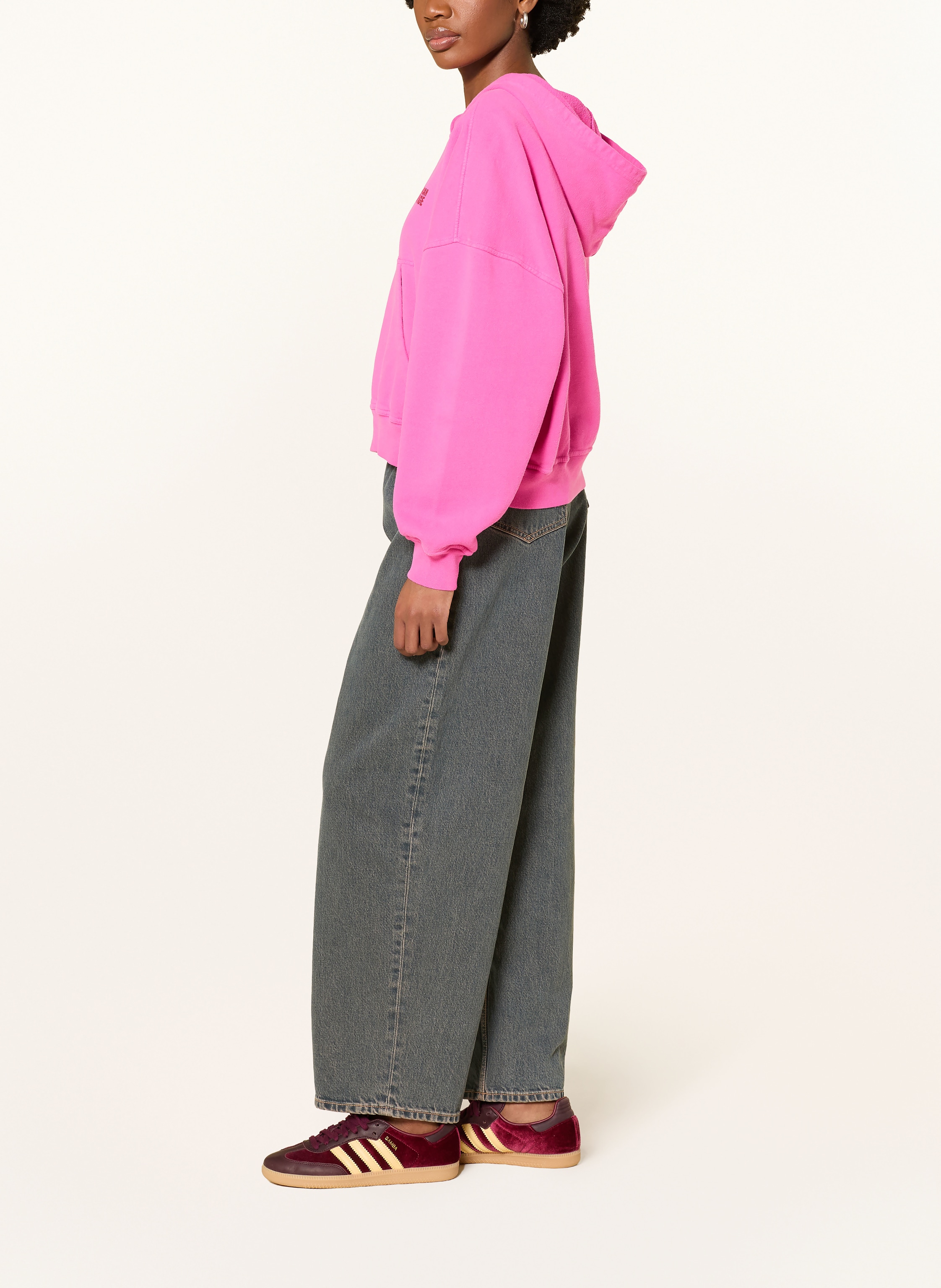 Thumbnail - American Vintage Hoodie Plizzy pink