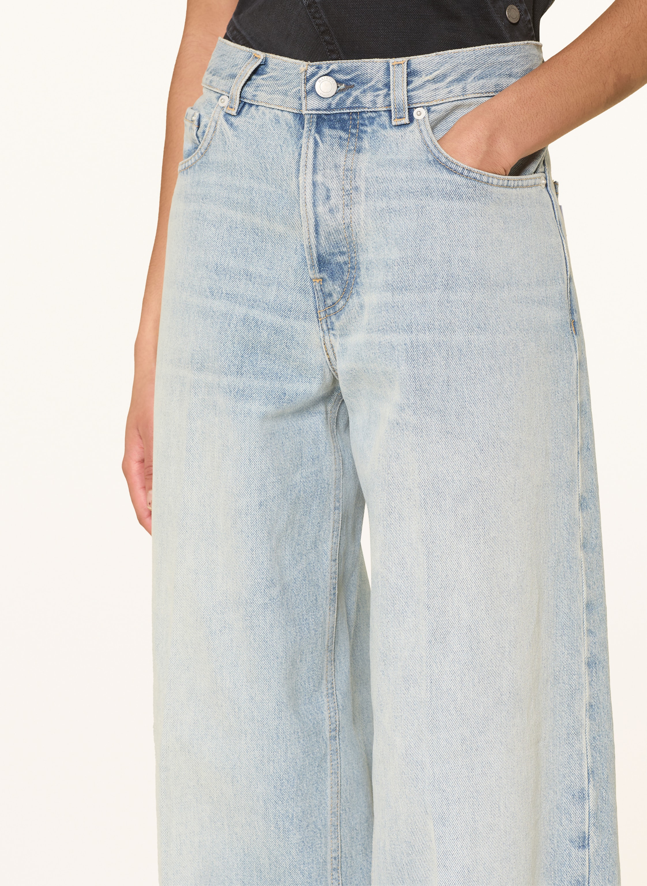 Thumbnail - Haikure Wide Leg Jeans Bethany blau