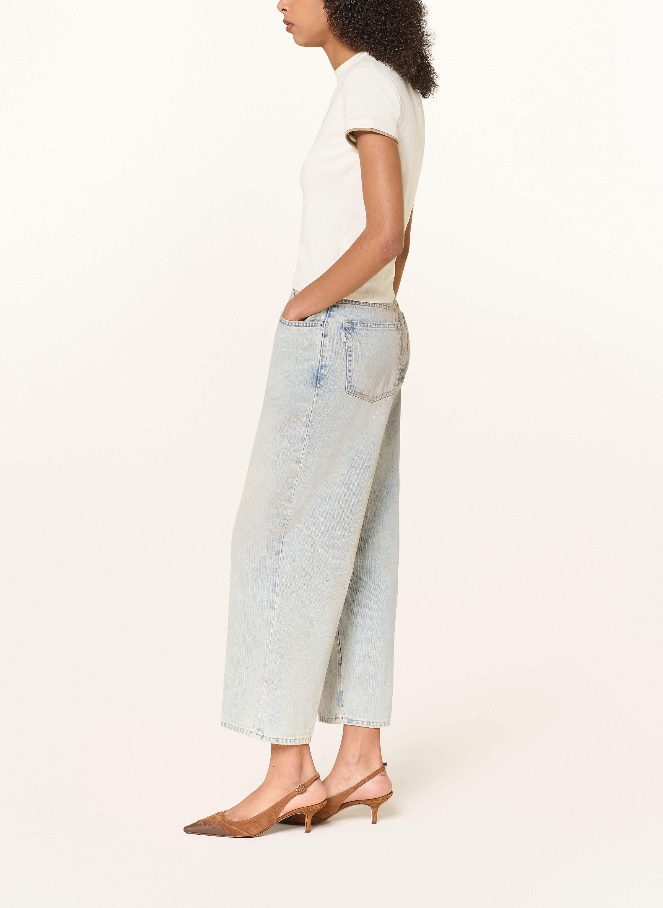 Thumbnail - Haikure Cropped Jeans Betty blau