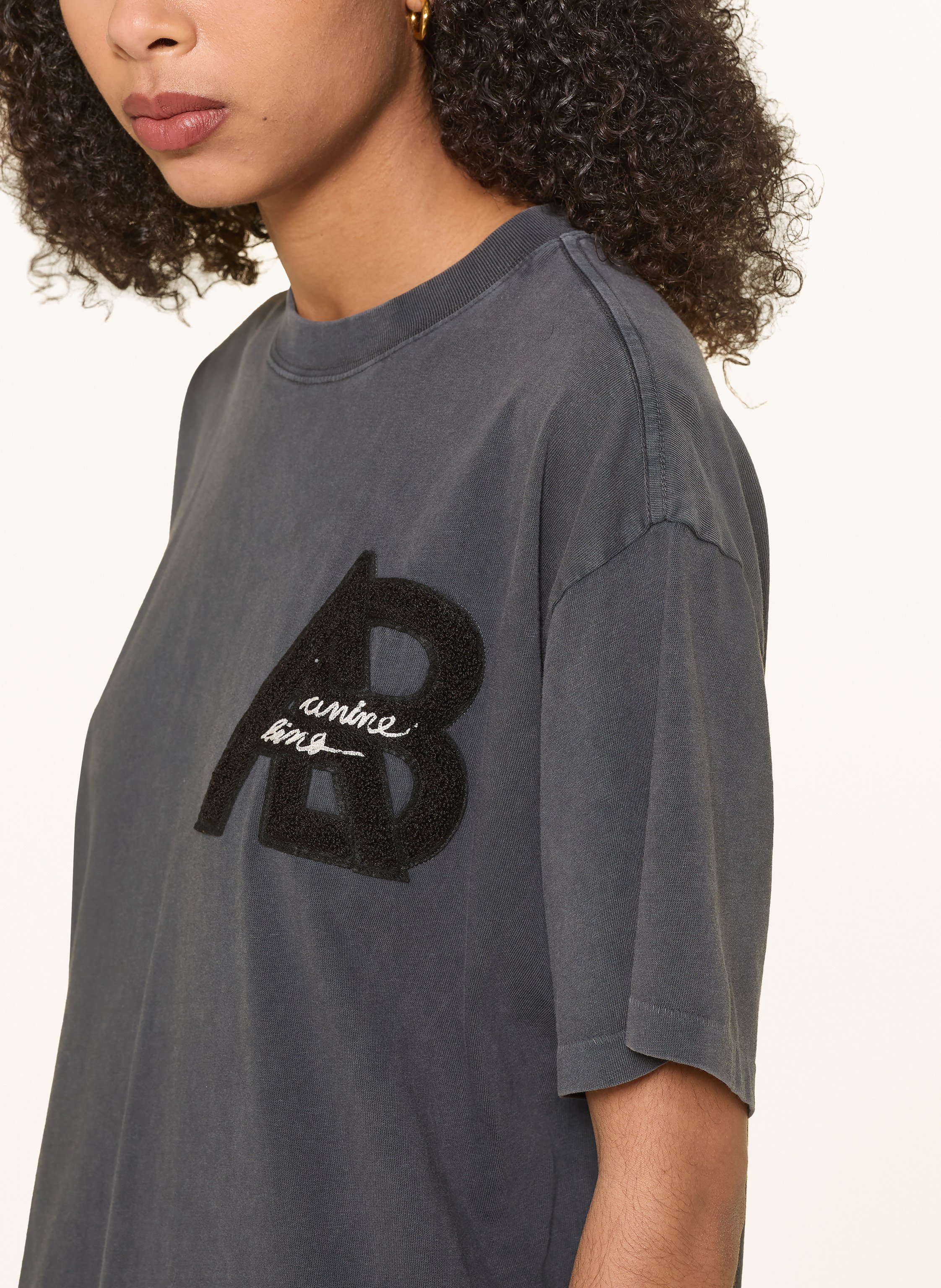 Thumbnail - Anine Bing Jerseykleid Beth schwarz