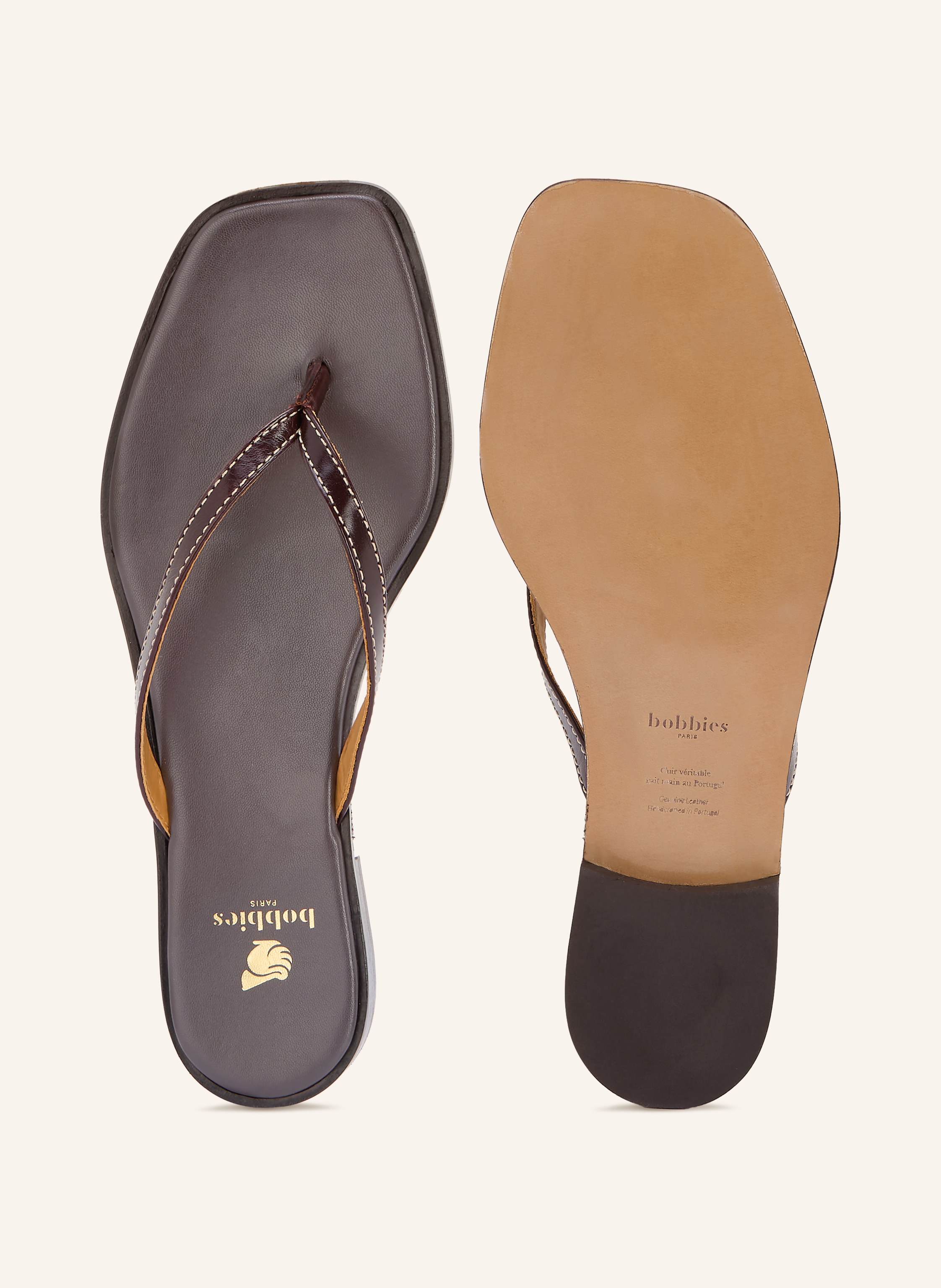 Thumbnail - Bobbies Zehentrenner Sol braun