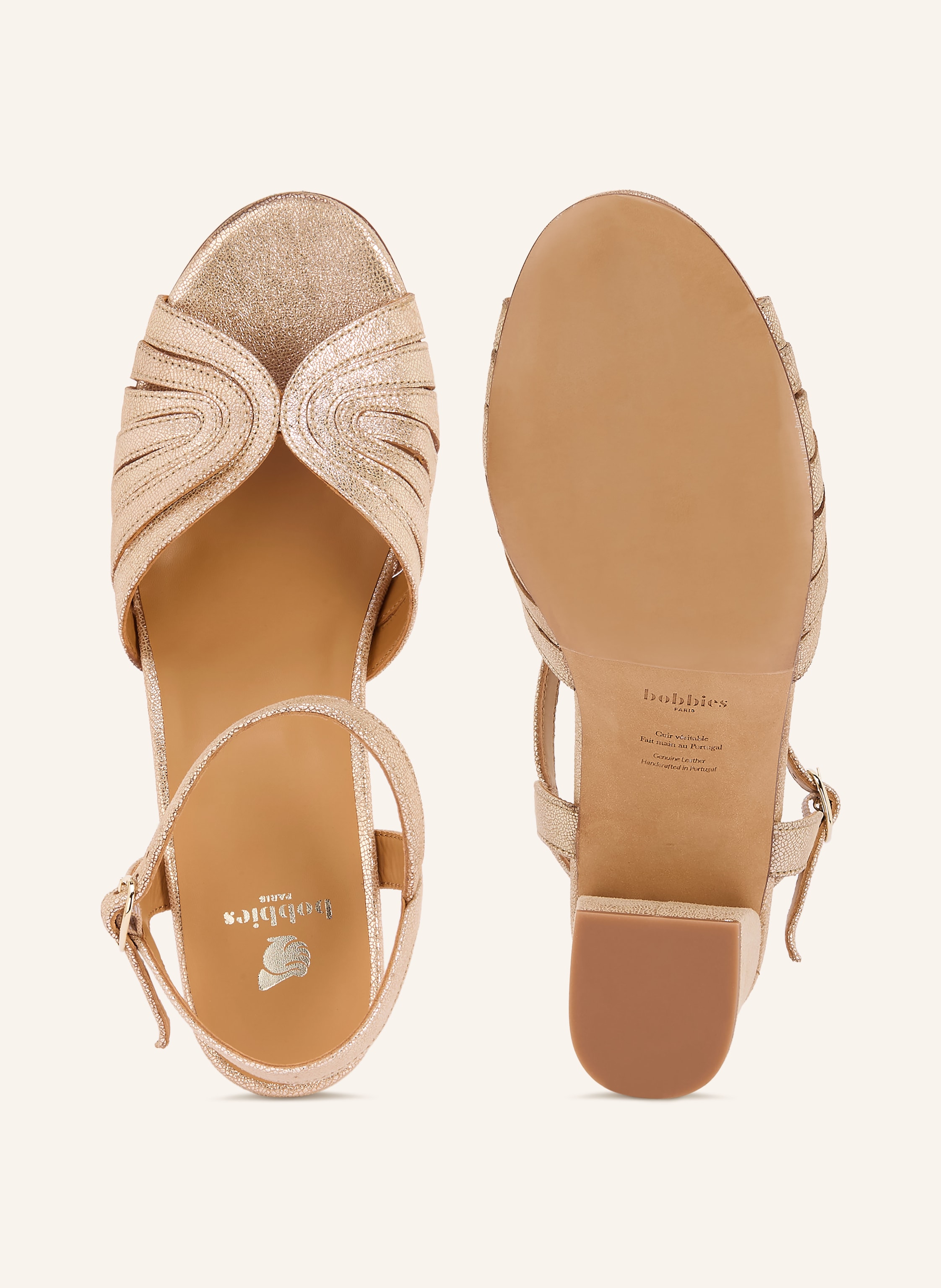 Thumbnail - Bobbies Sandaletten Eileen beige