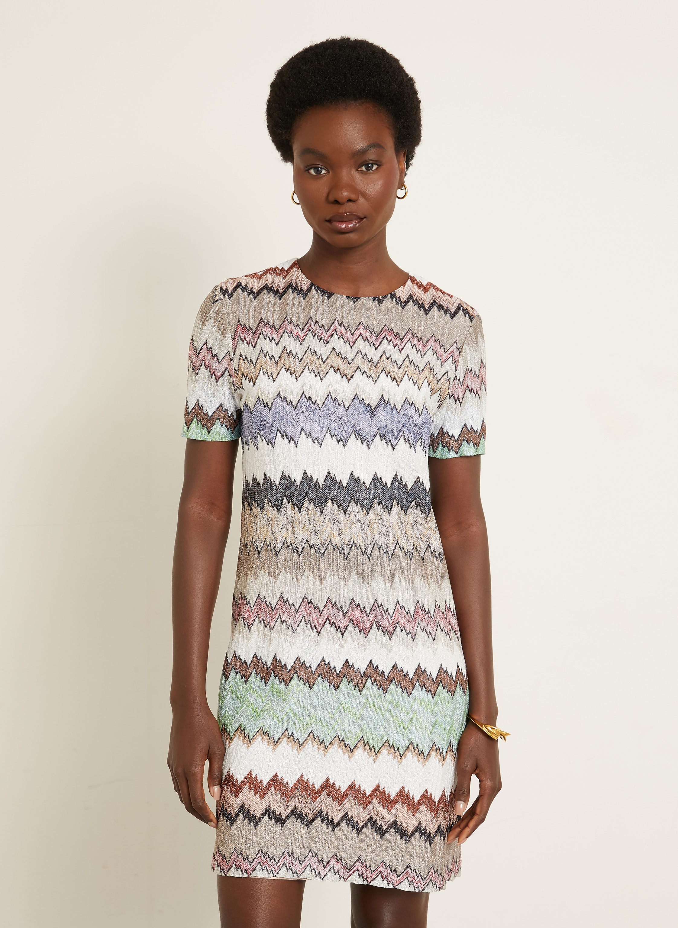 Thumbnail - Missoni Strickkleid Mit Glitzergarn schwarz