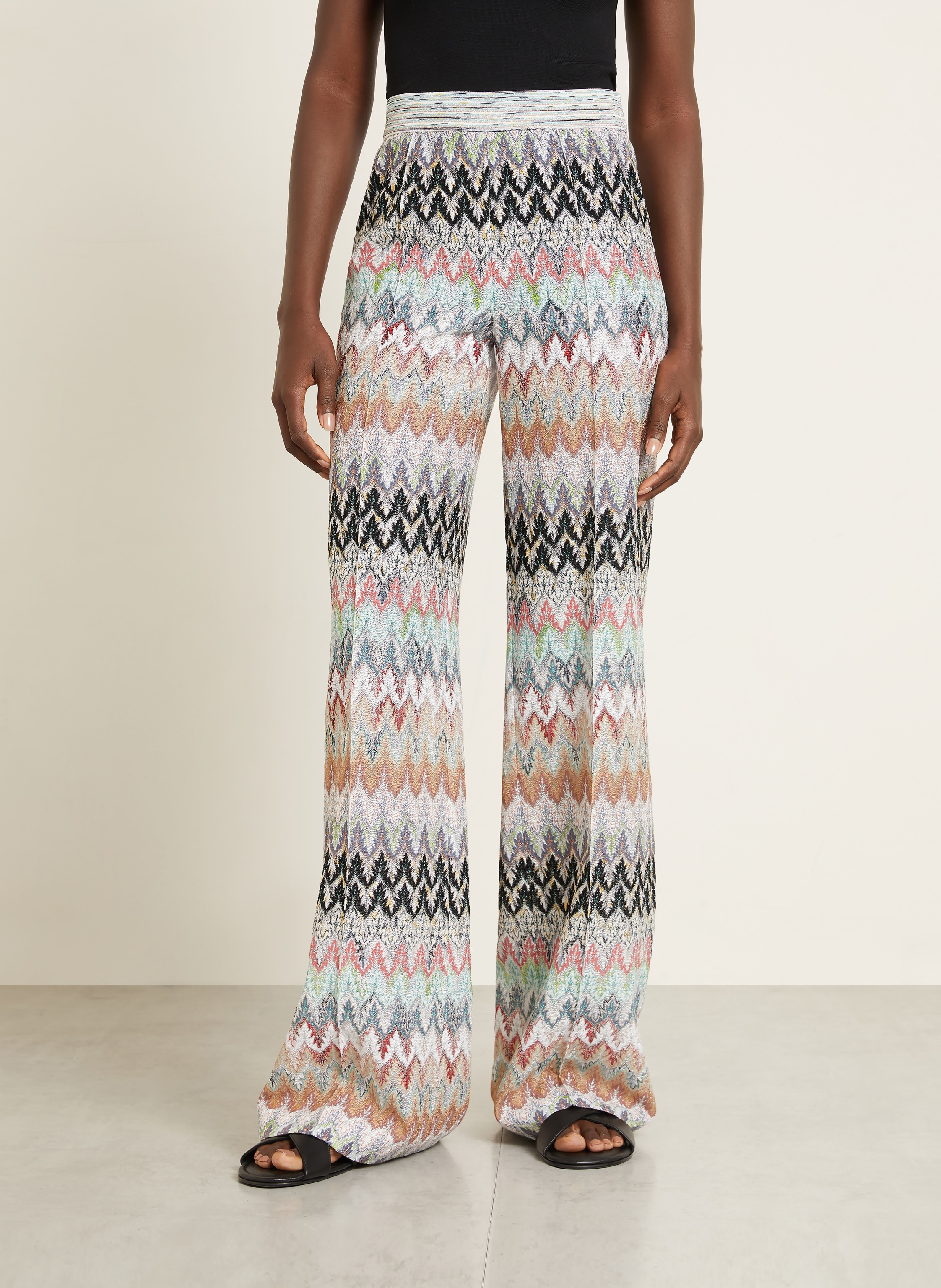 Thumbnail - Missoni Strickhose Mit Glitzergarn weiss