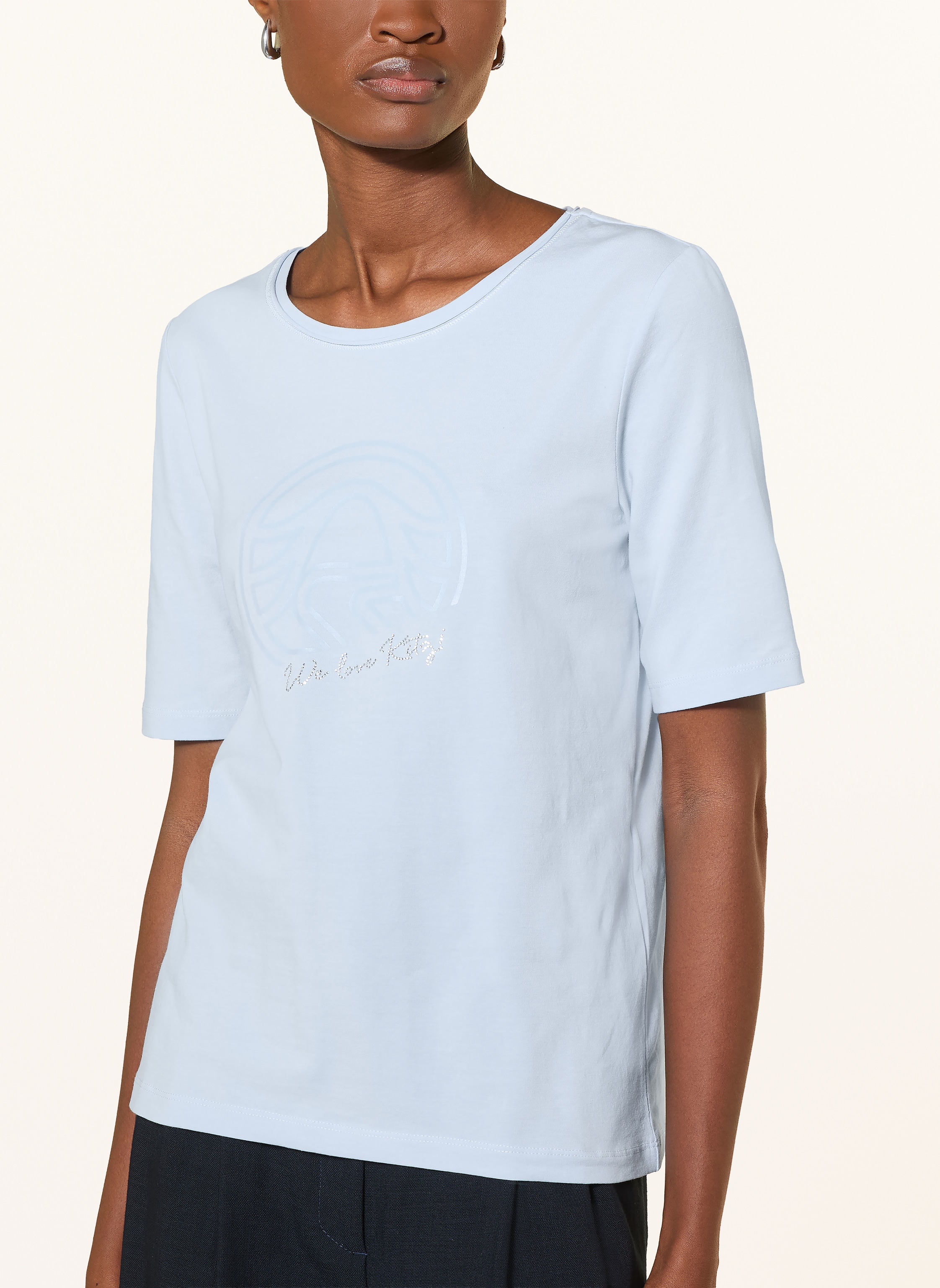 Thumbnail - Sportalm T-Shirt Mit Schmucksteinen blau