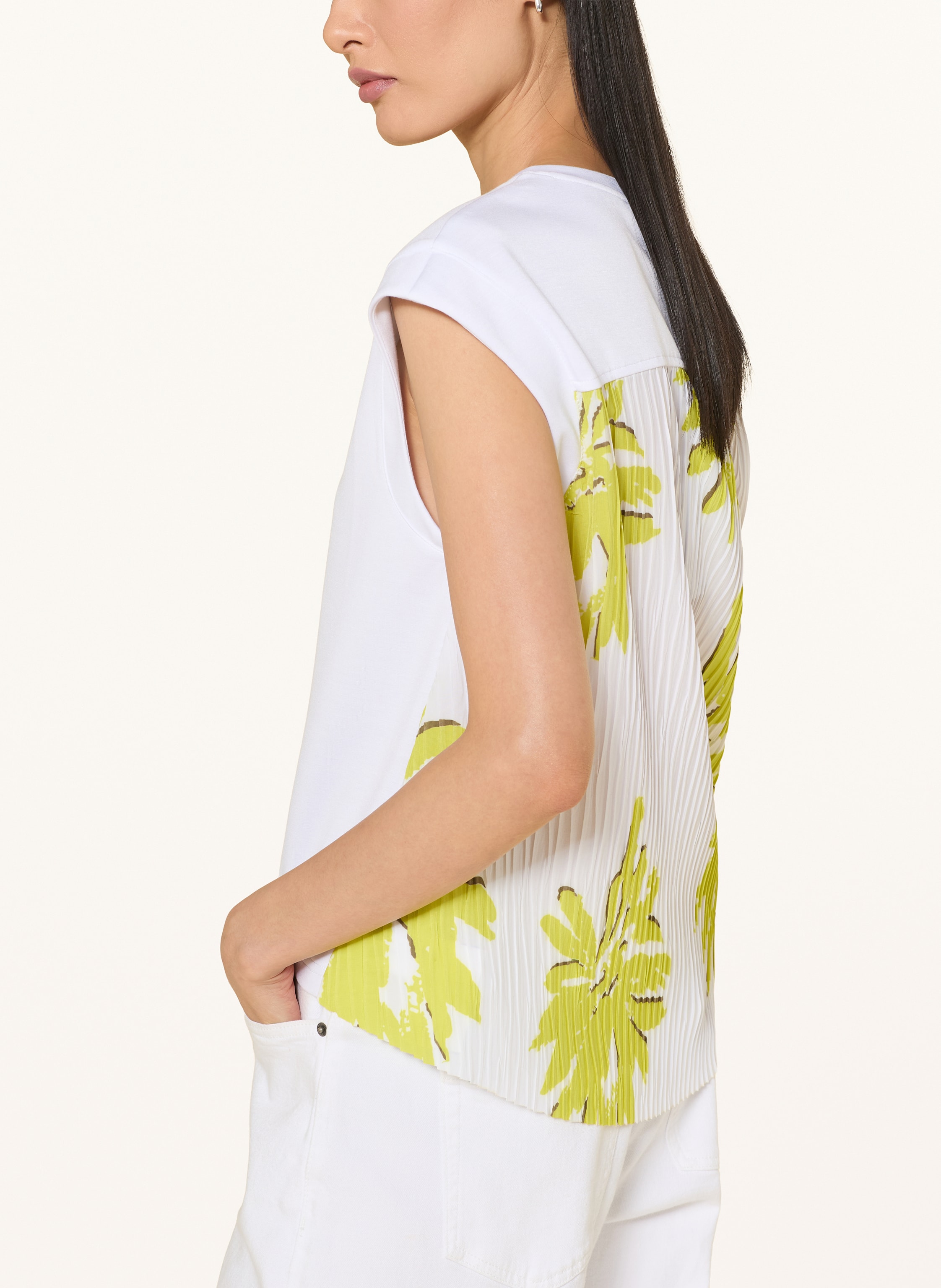 Thumbnail - Sportalm T-Shirt Im Materialmix weiss