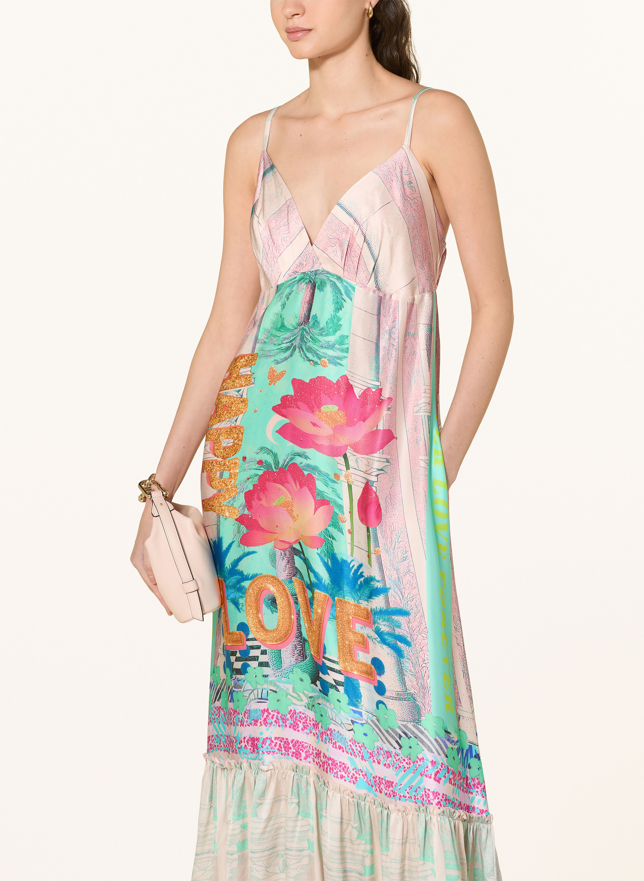 Thumbnail - Miss Goodlife Satinkleid gruen