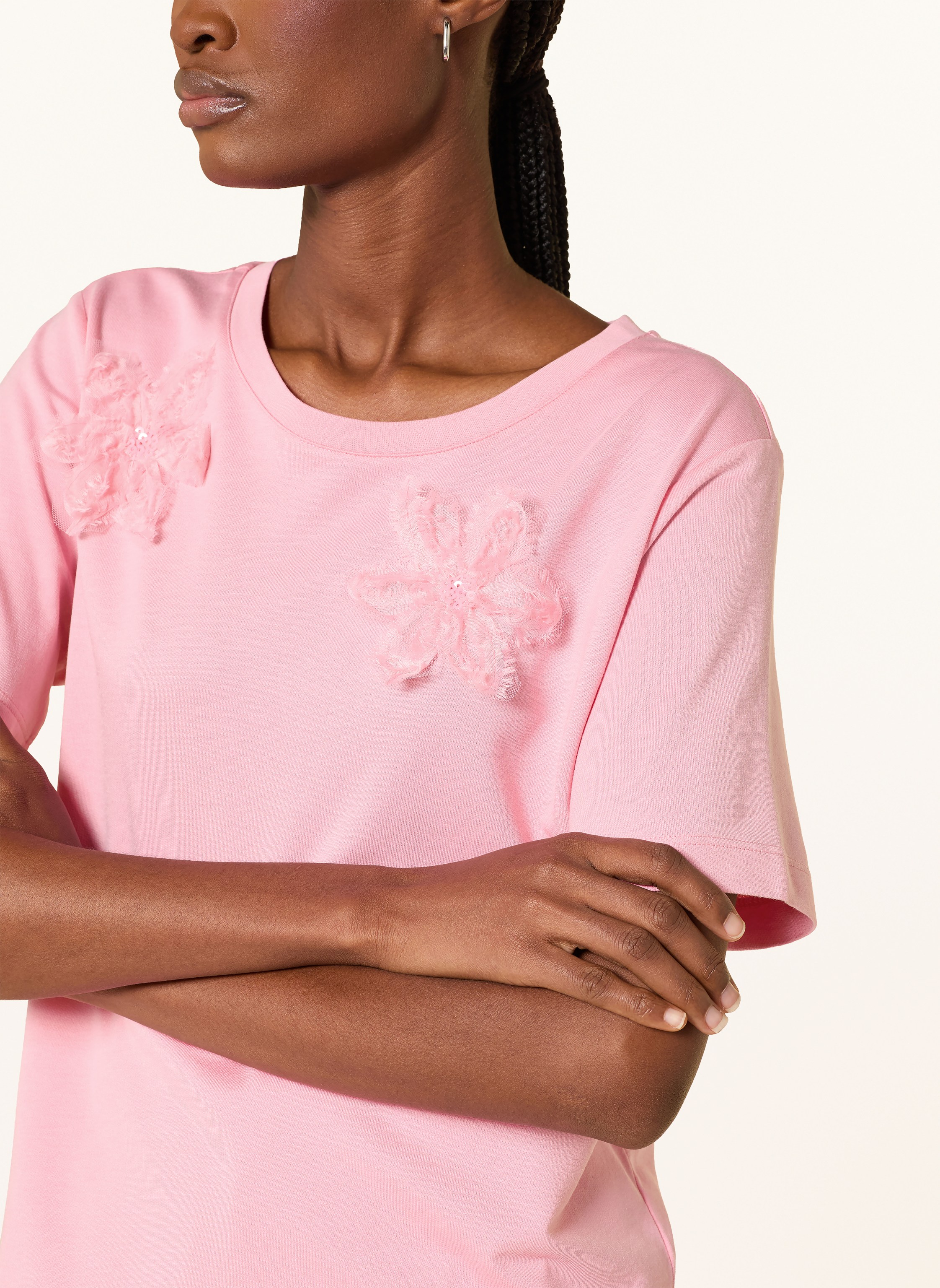 Thumbnail - Monari T-Shirt Mit Pailletten pink