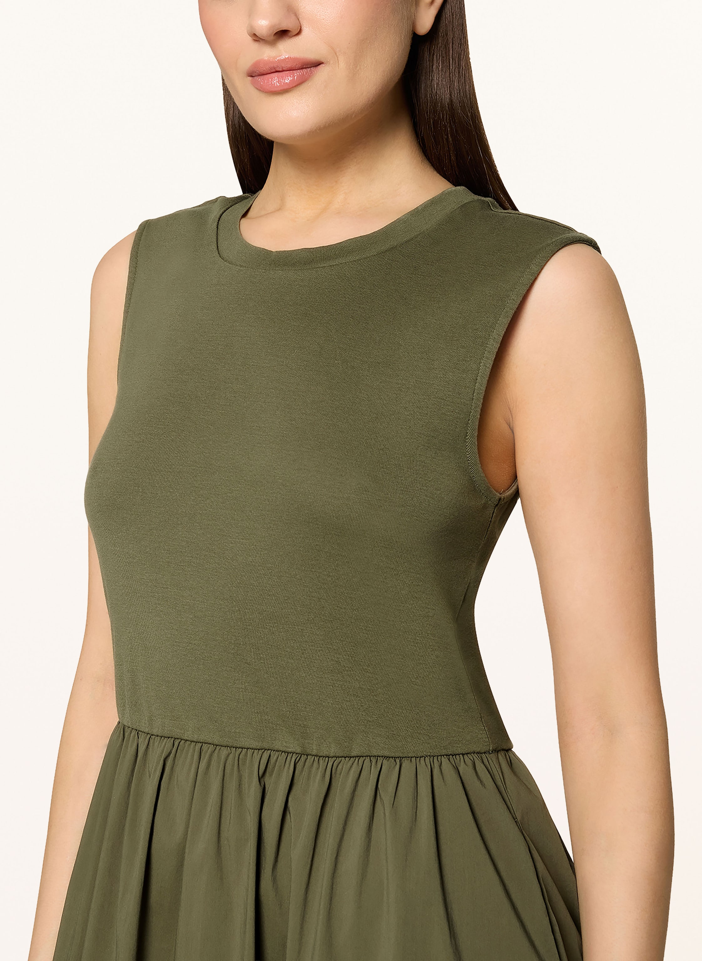 Thumbnail - Cartoon Kleid Im Materialmix gruen