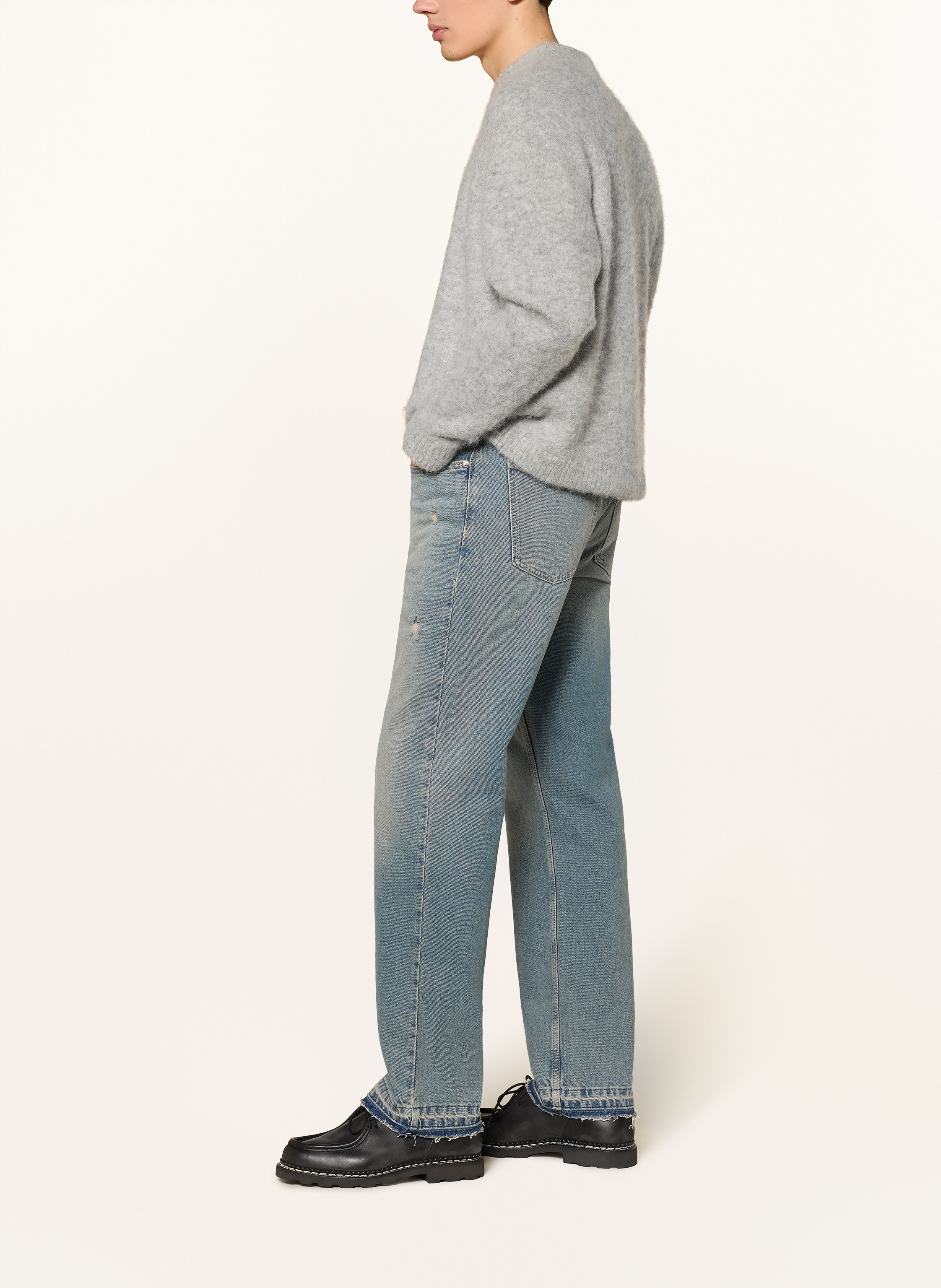 Thumbnail - Eightyfive Destroyed Jeans Straight Fit blau