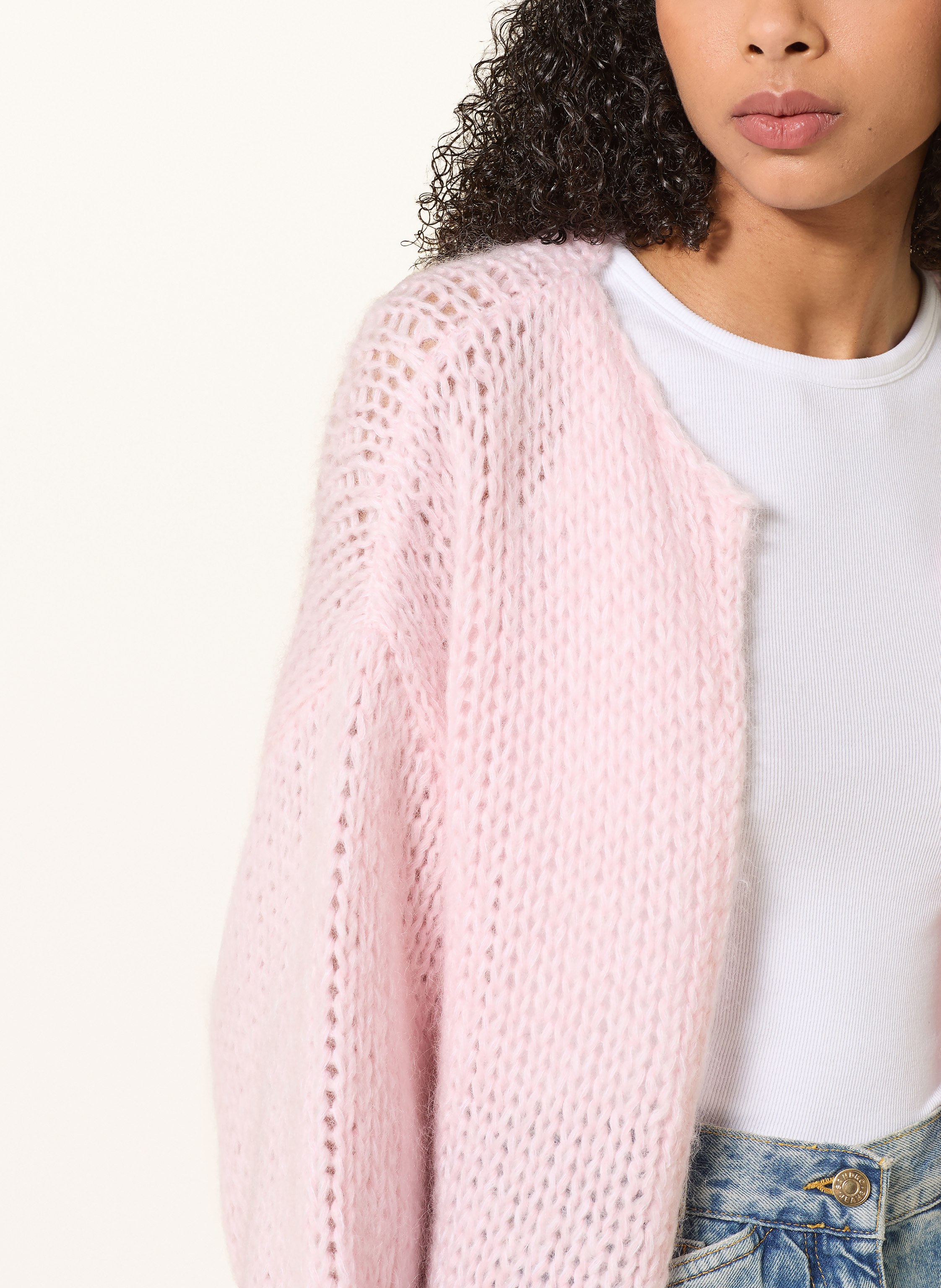 Thumbnail - Mrs & Hugs Strickhülle Mit Mohair rosa