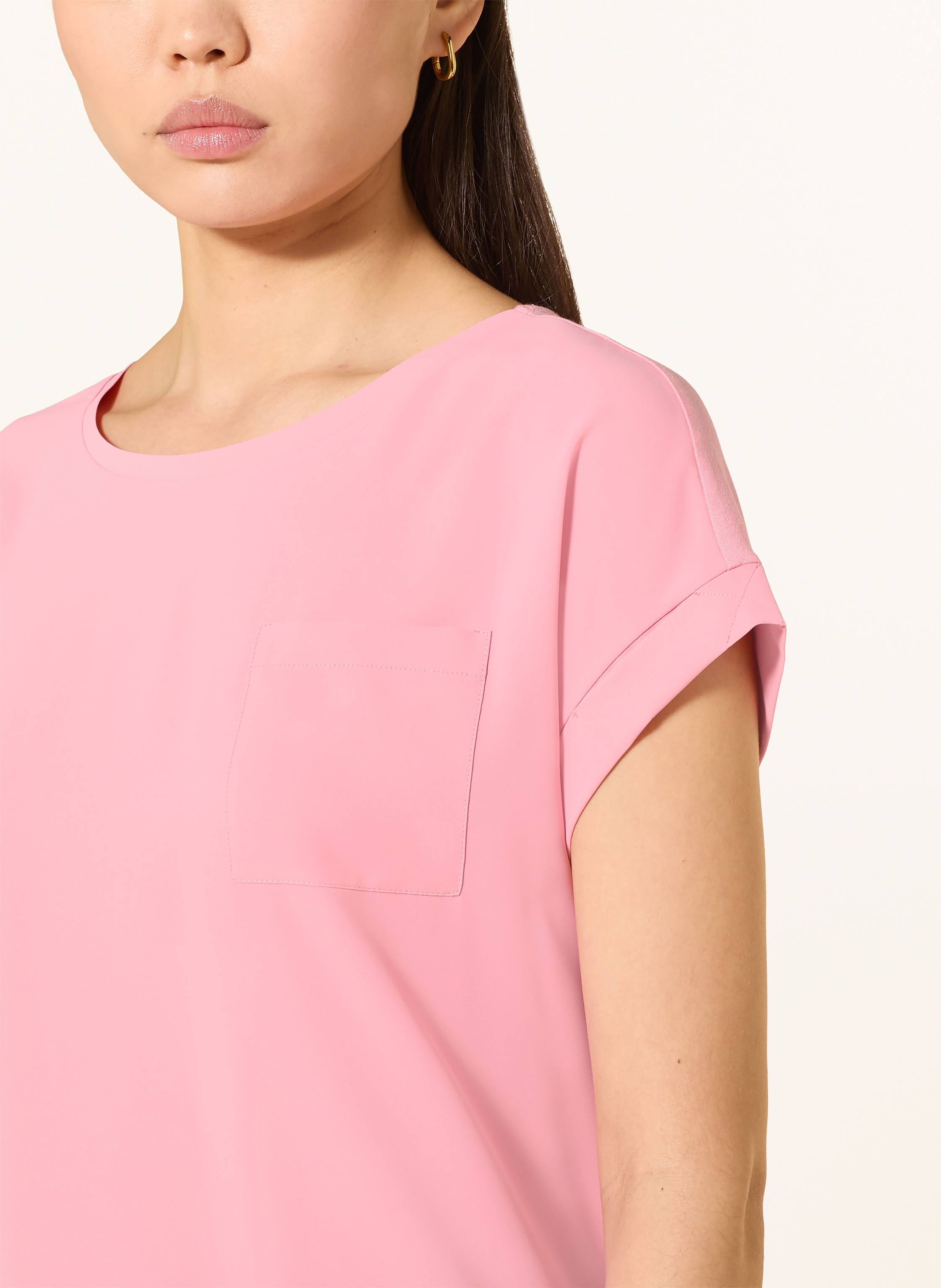 Thumbnail - Monari Blusenshirt Im Materialmix pink