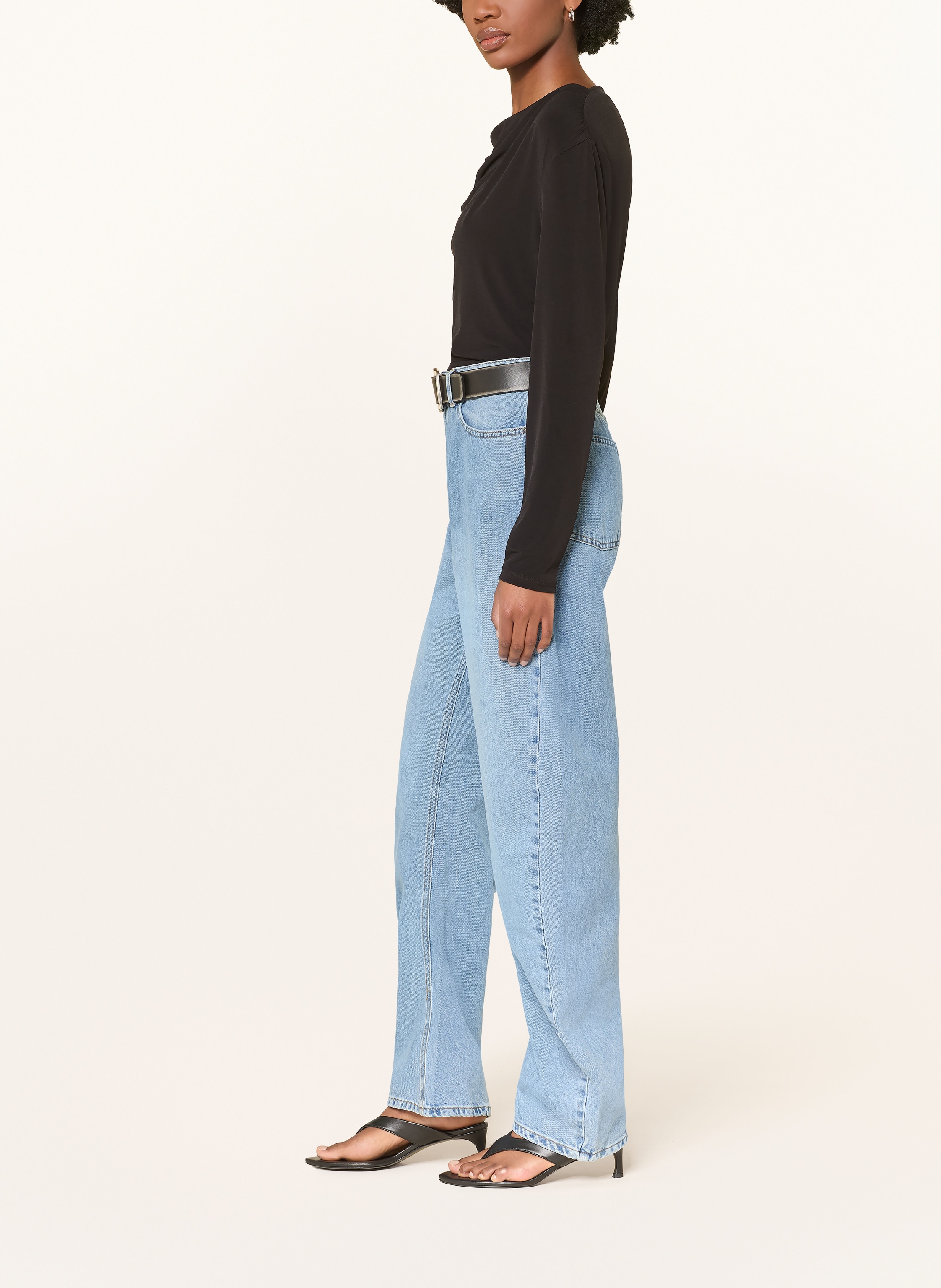 Thumbnail - Rotate Barrel Jeans blau
