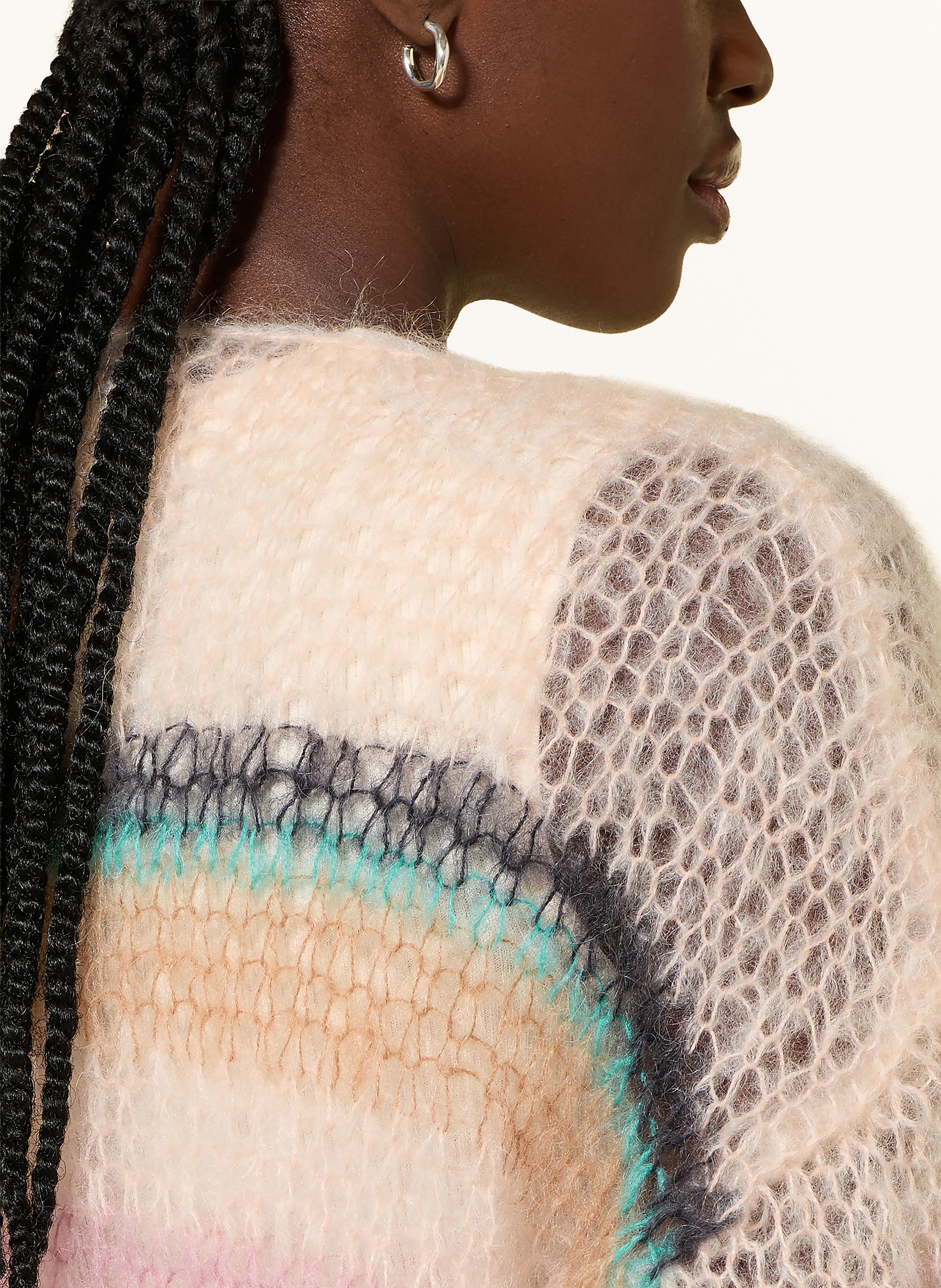 Thumbnail - Maiami Strickhülle Aus Mohair grau