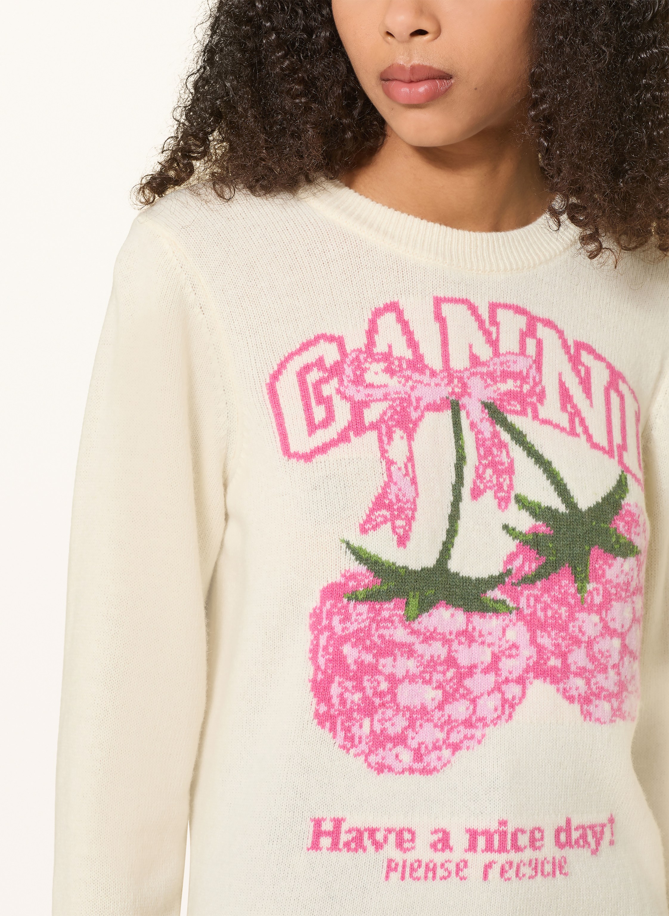 Thumbnail - Ganni Pullover weiss