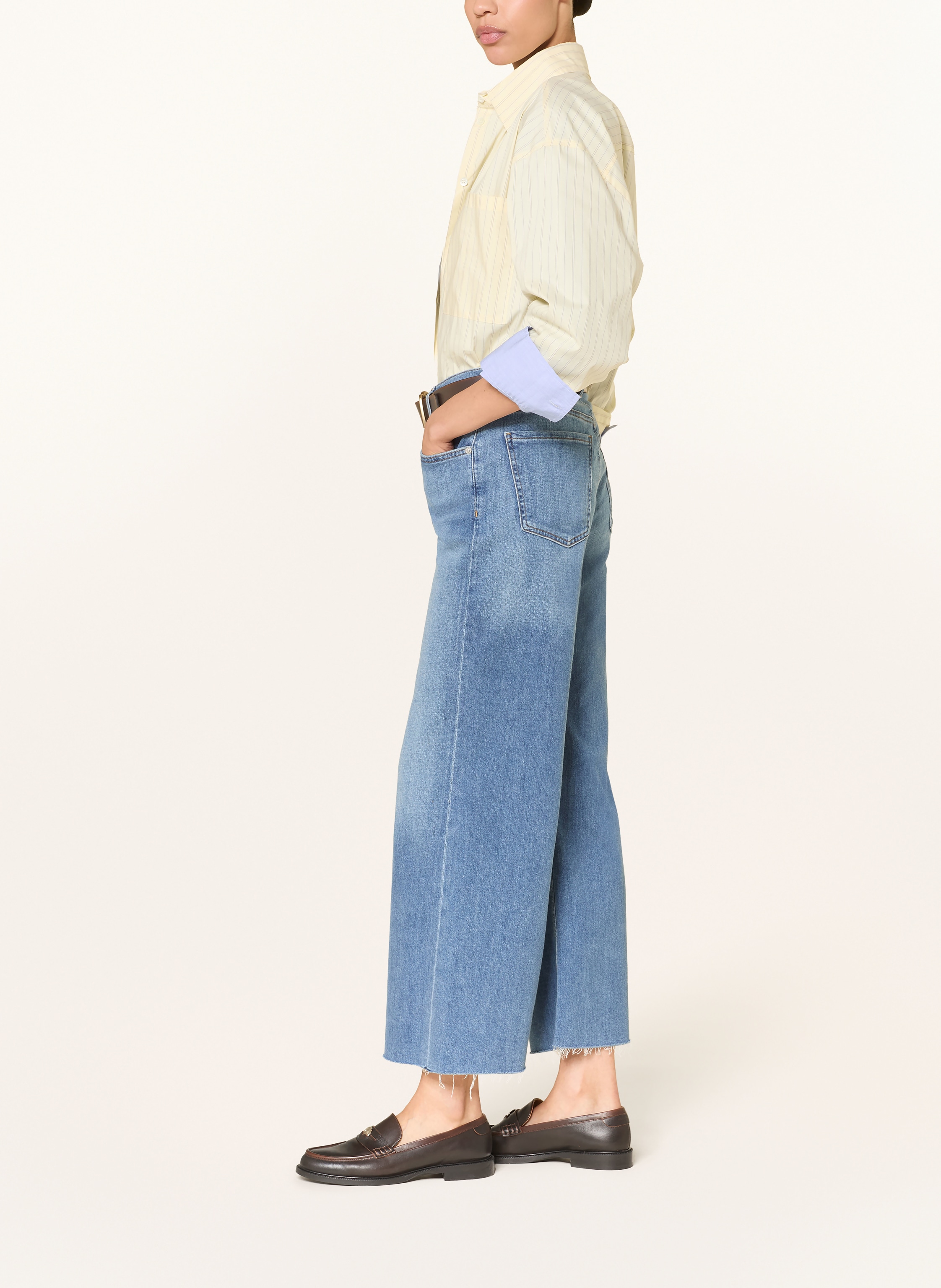 Thumbnail - Citizens Of Humanity Wide Leg Jeans Lyra Crop blau