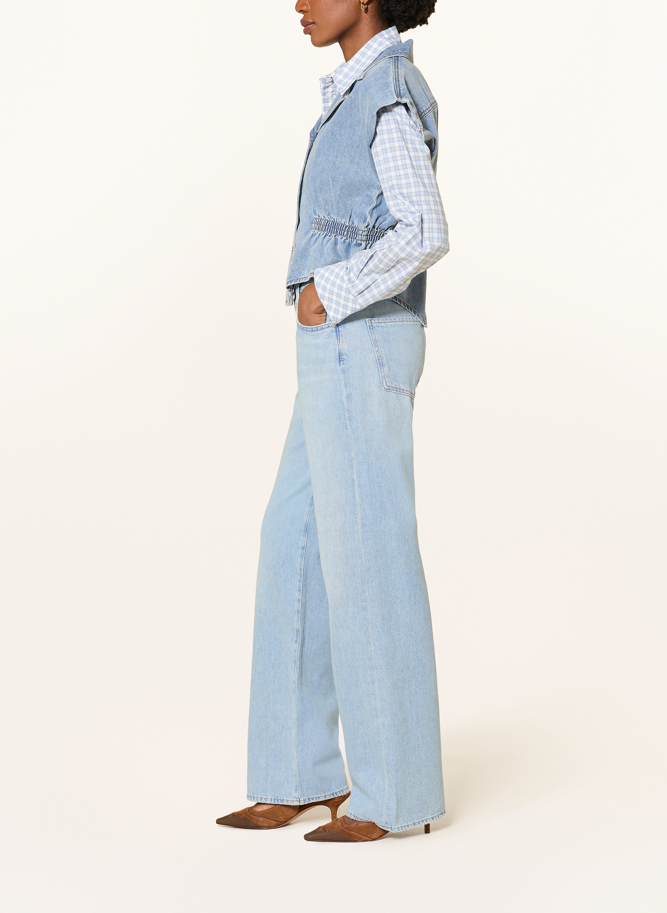 Thumbnail - Citizens Of Humanity Wide Leg Jeans Annina blau