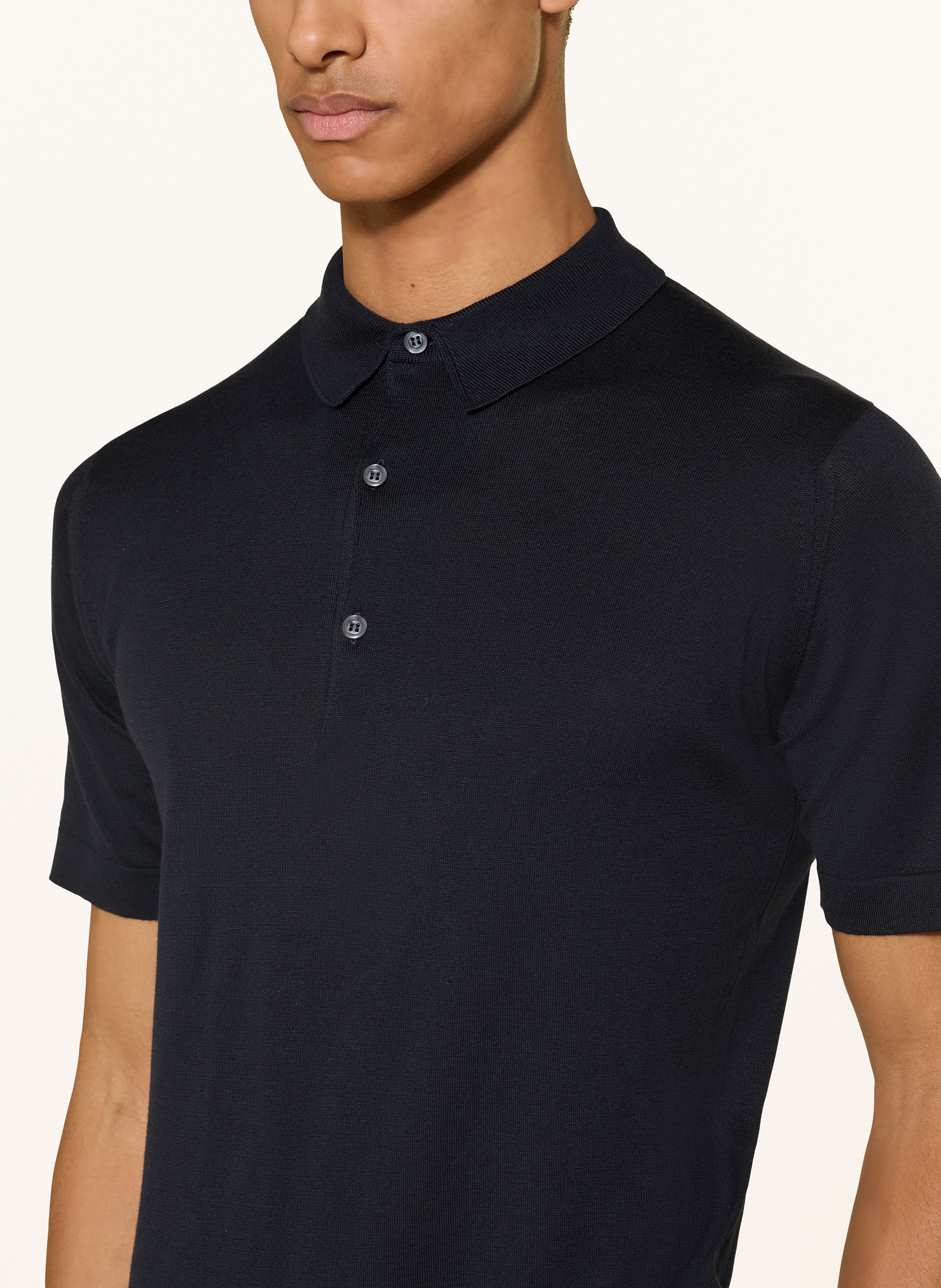 Thumbnail - John Smedley Jersey-Poloshirt Sealsland blau