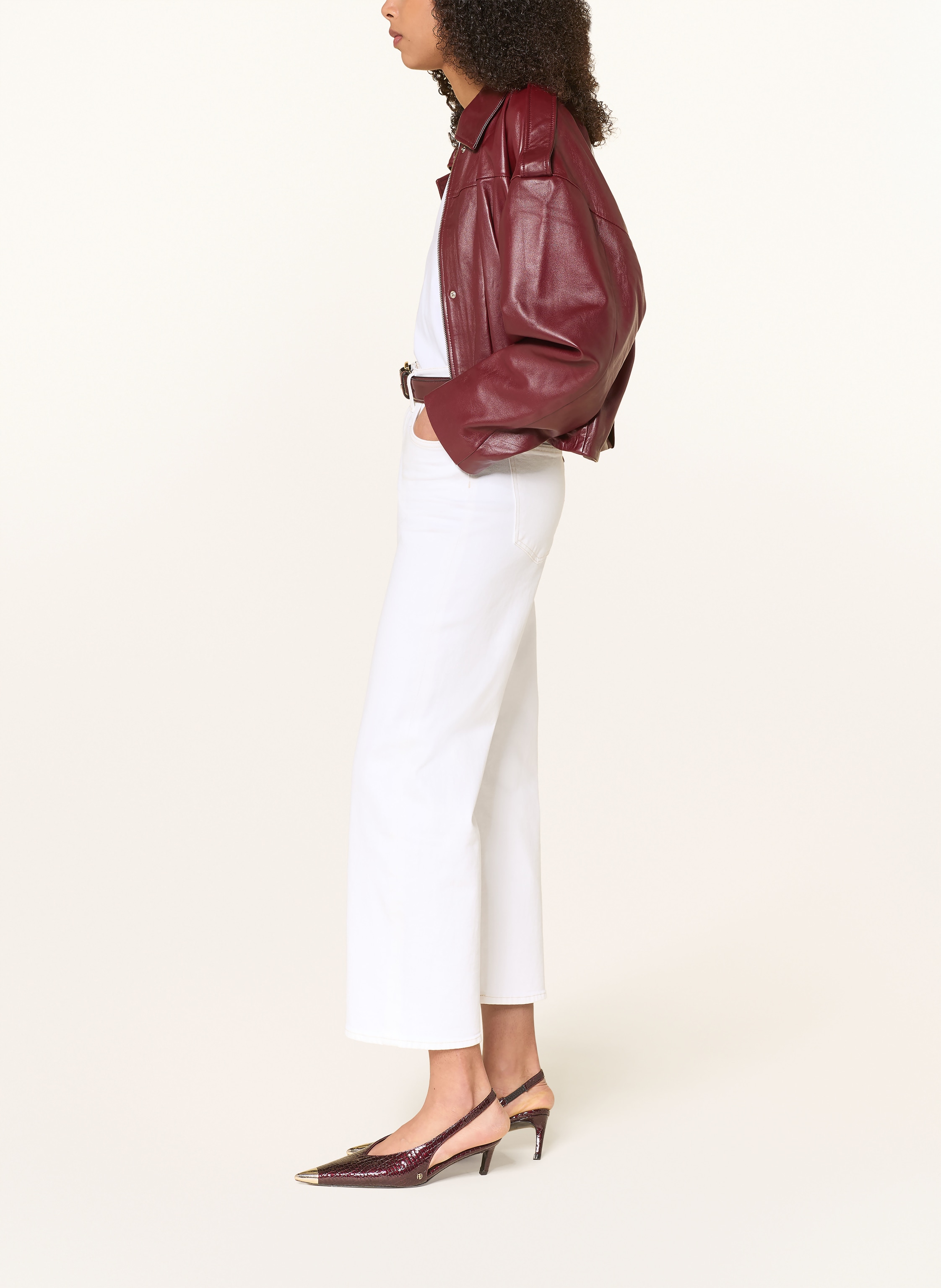 Thumbnail - Agolde Cropped Jeans Harper Crop weiss