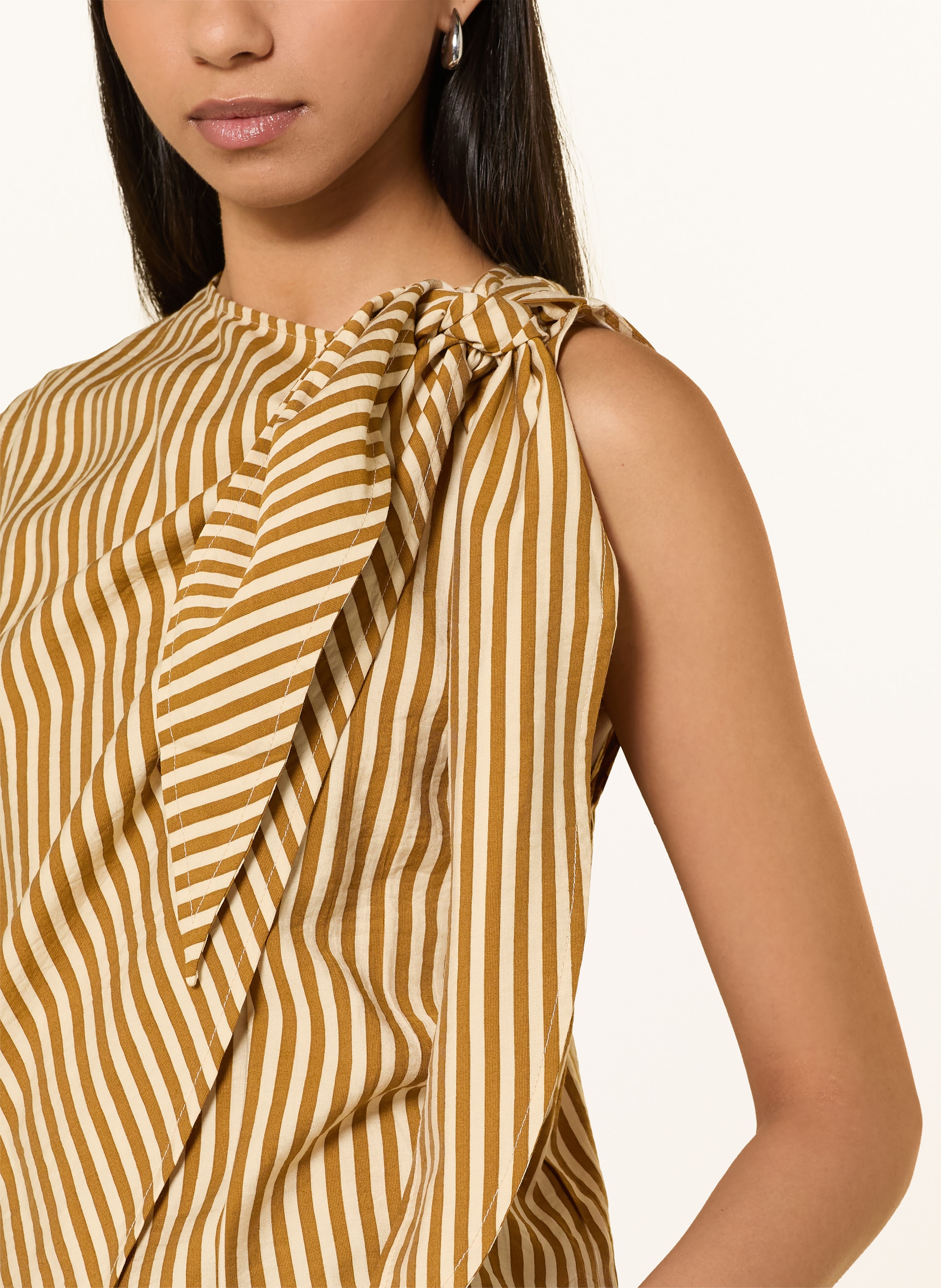 Thumbnail - Suncoo Blusentop Listo In Wickeloptik braun