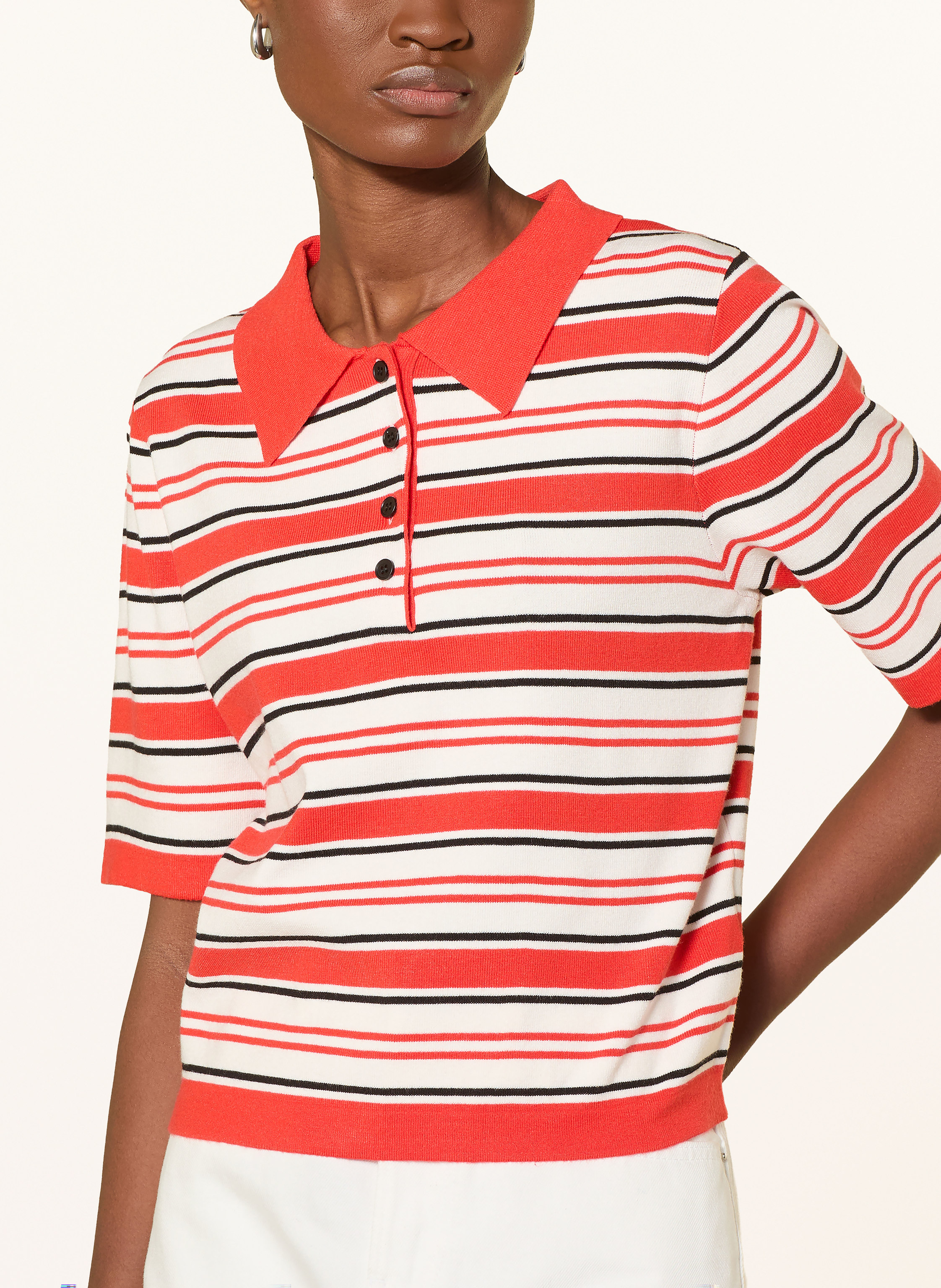 Thumbnail - Suncoo Strick-Poloshirt Paillis rot