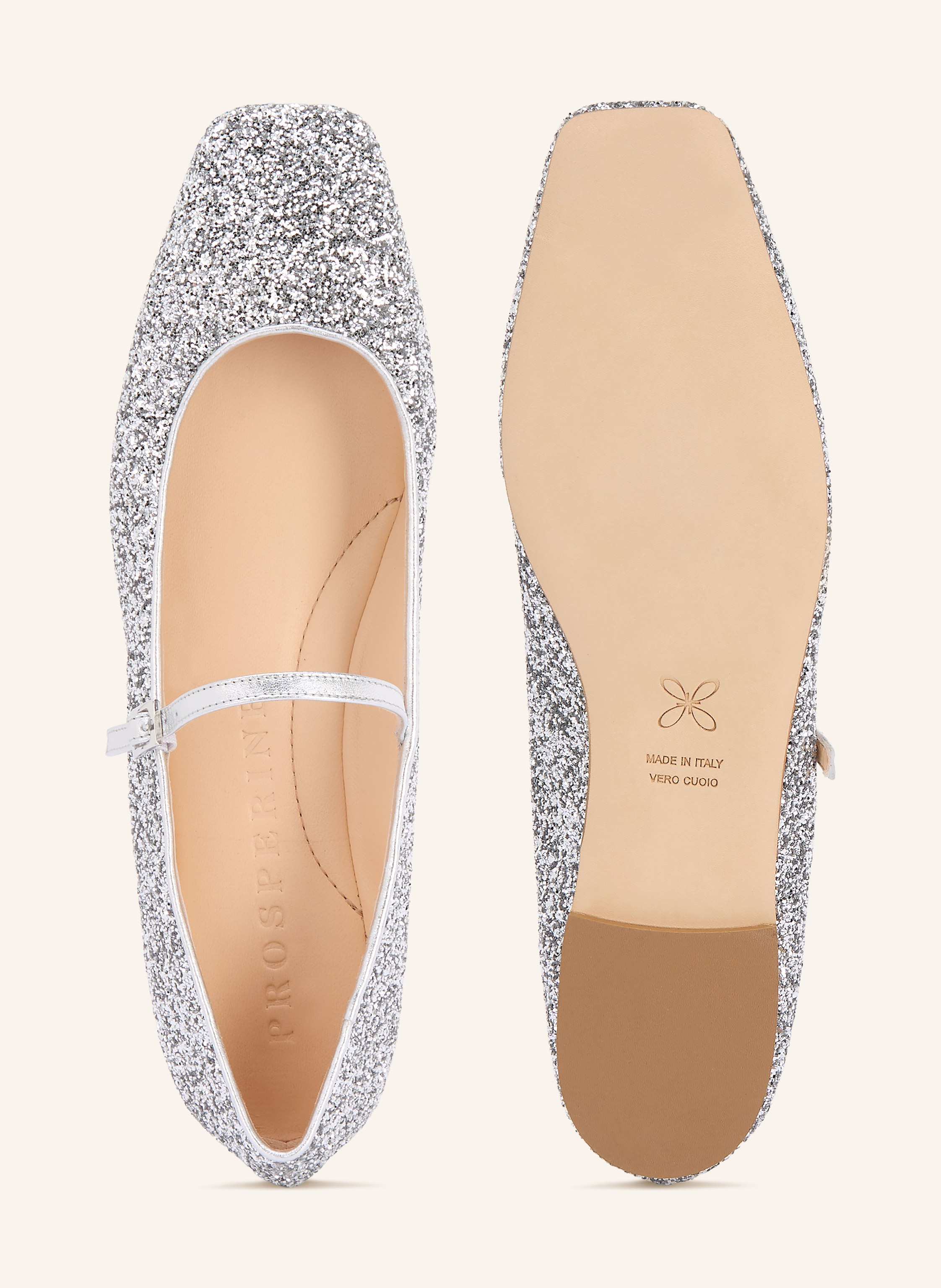 Thumbnail - Prosperine Mary-Jane-Ballerinas silber