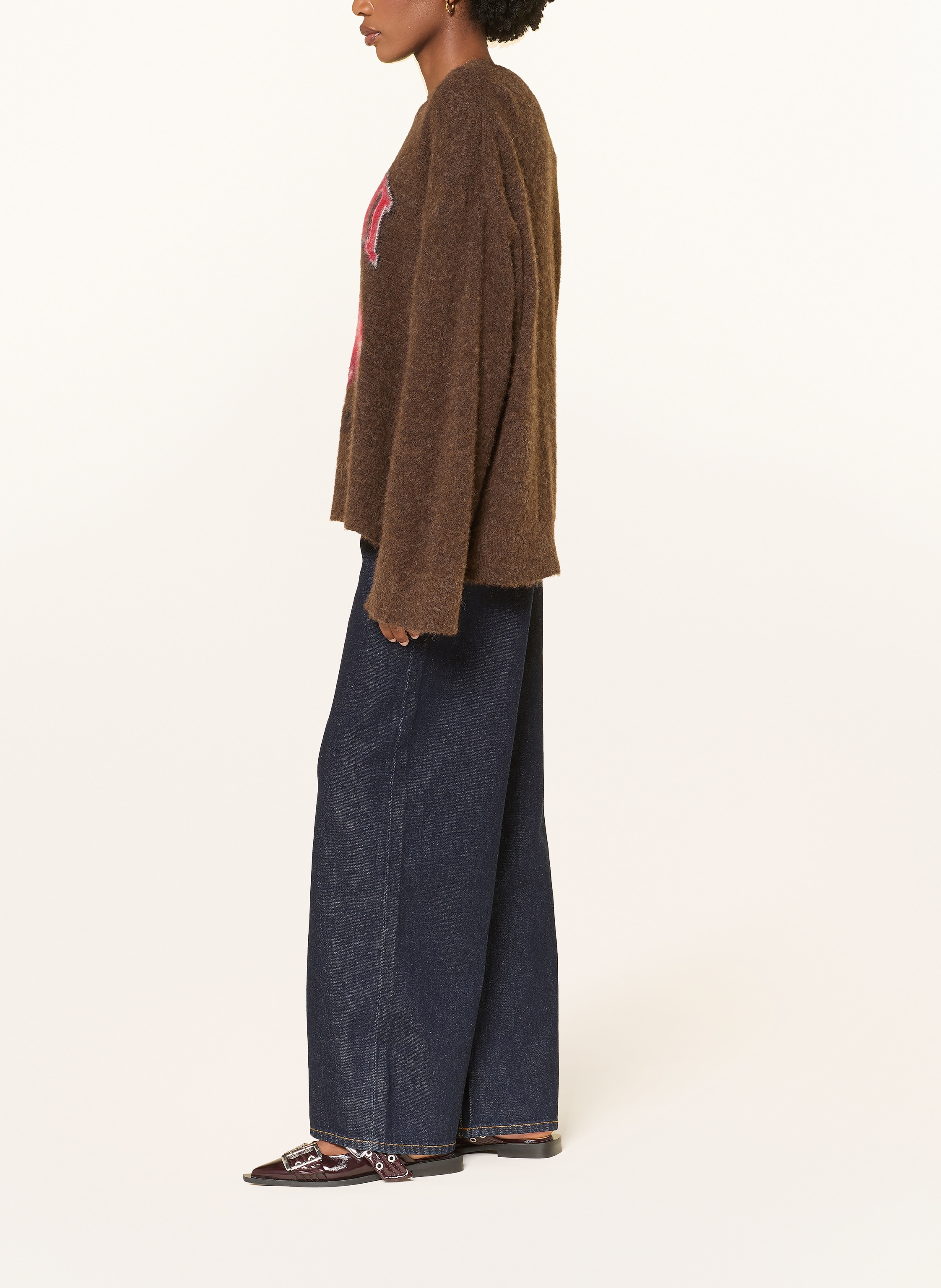 Thumbnail - Ganni Straight Jeans blau