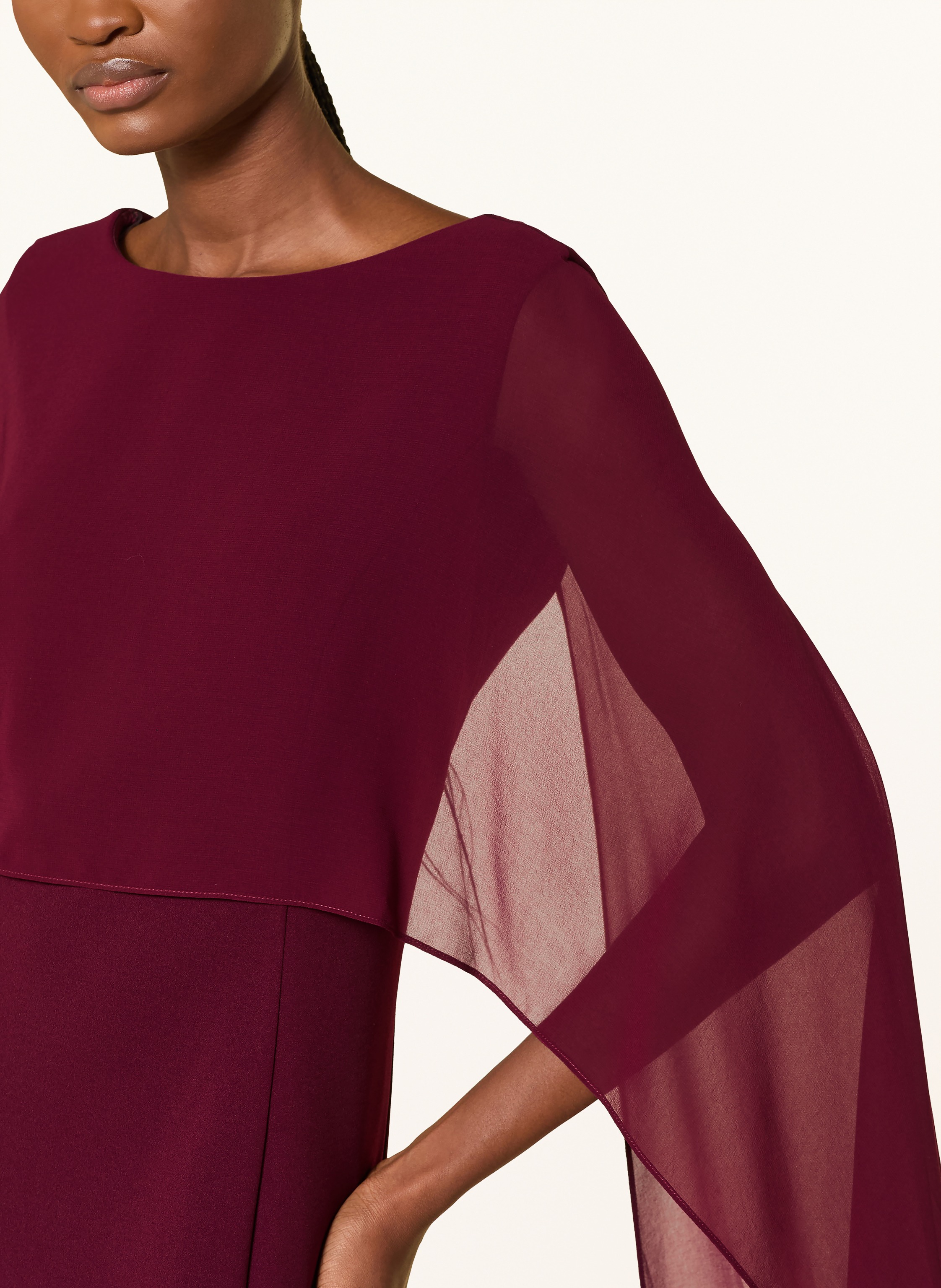 Thumbnail - Apart Abendkleid Im Materialmix rot