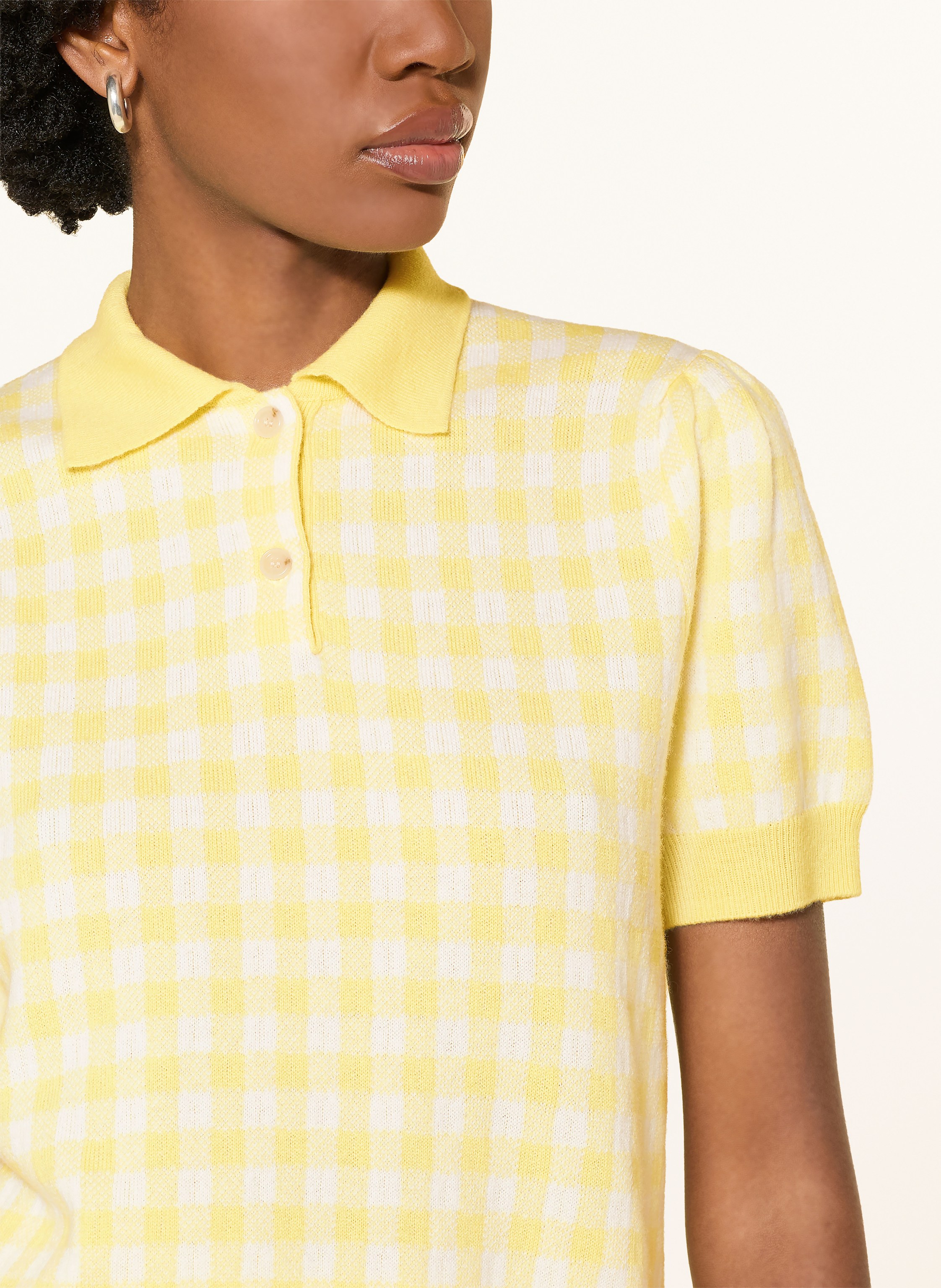 Thumbnail - Allude Strick-Poloshirt Mit Cashmere gelb