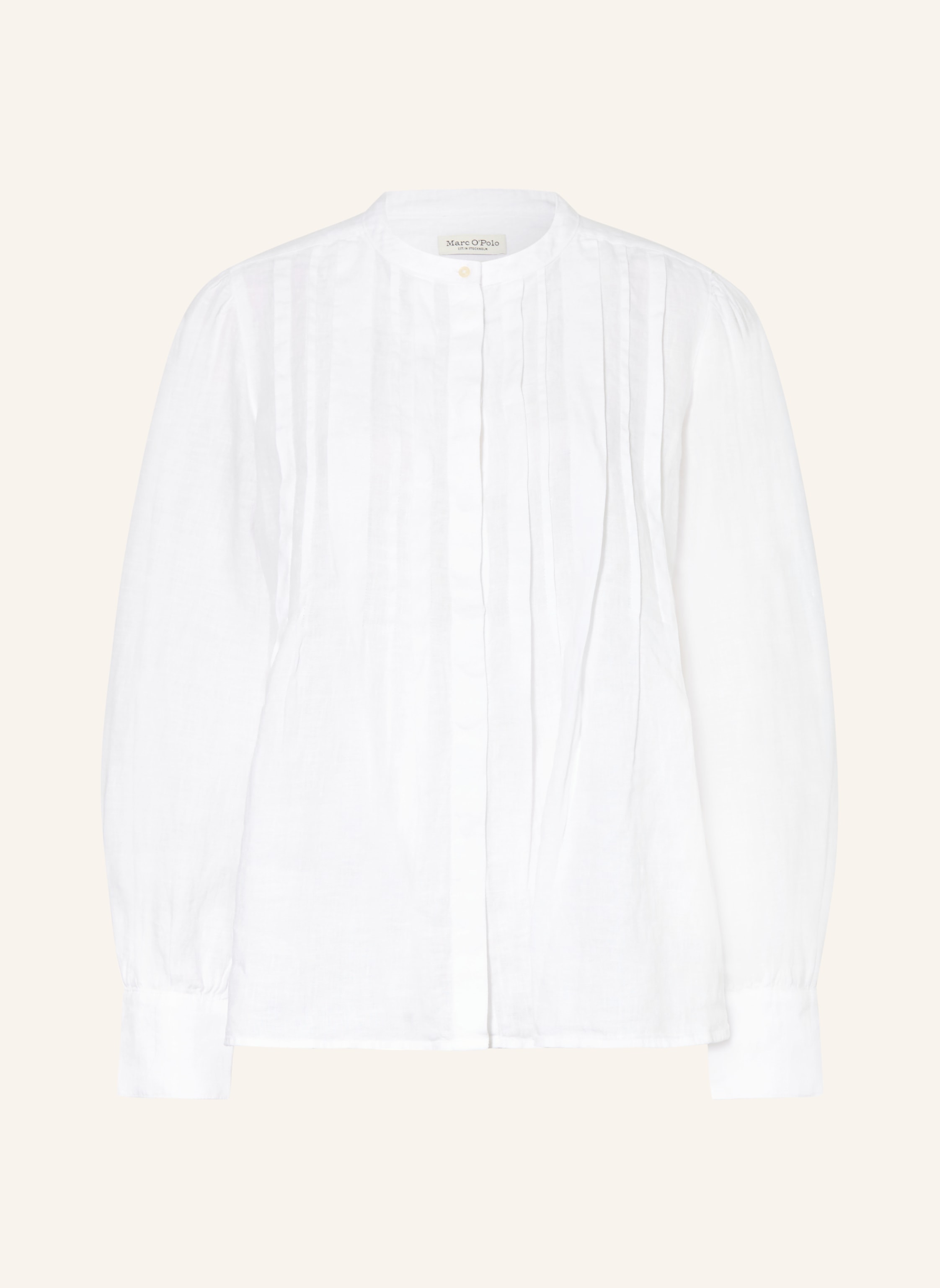 Marc O'polo Bluse Mit Leinen weiss