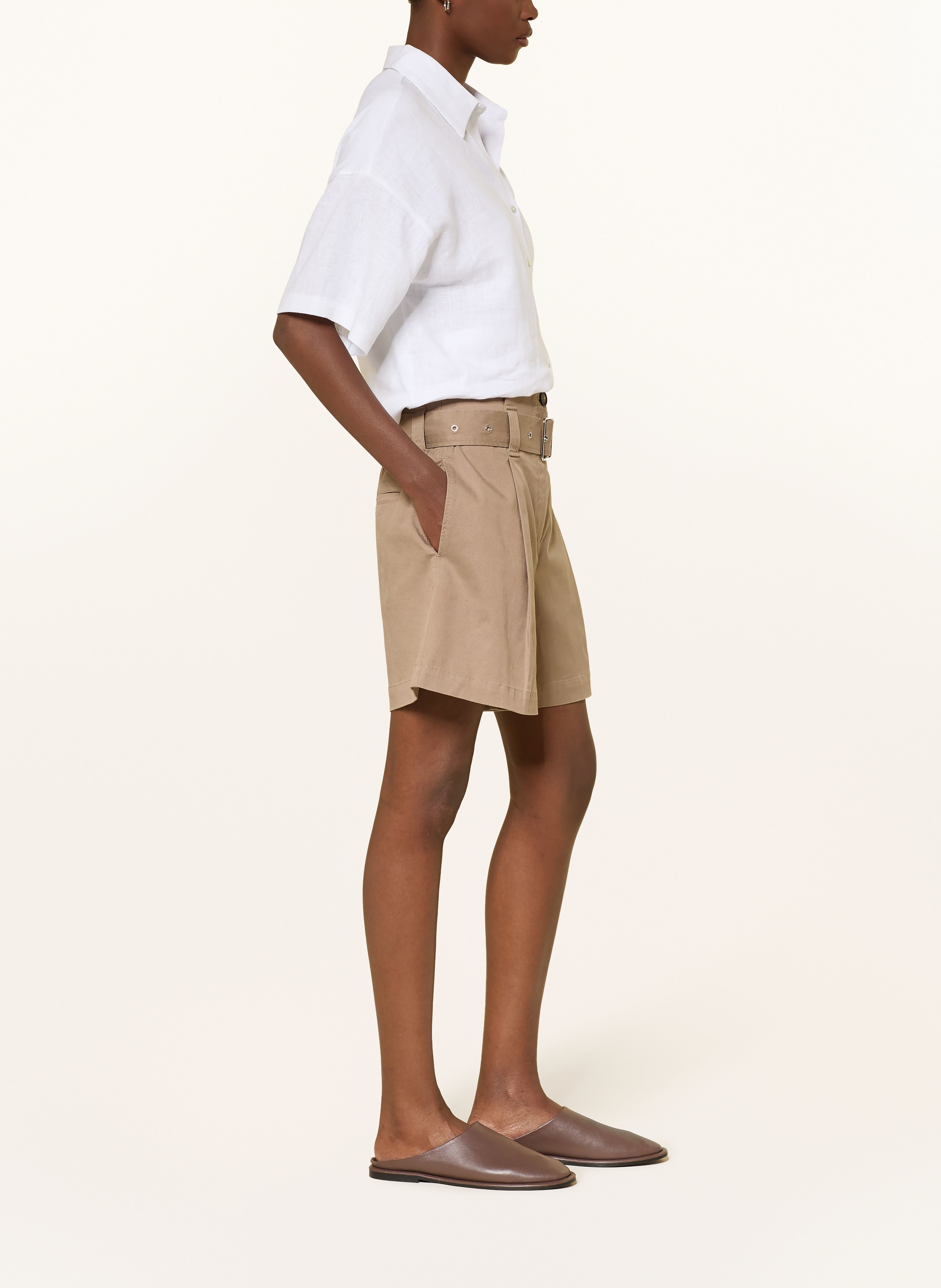 Thumbnail - Marc O'polo Paperbag-Shorts beige